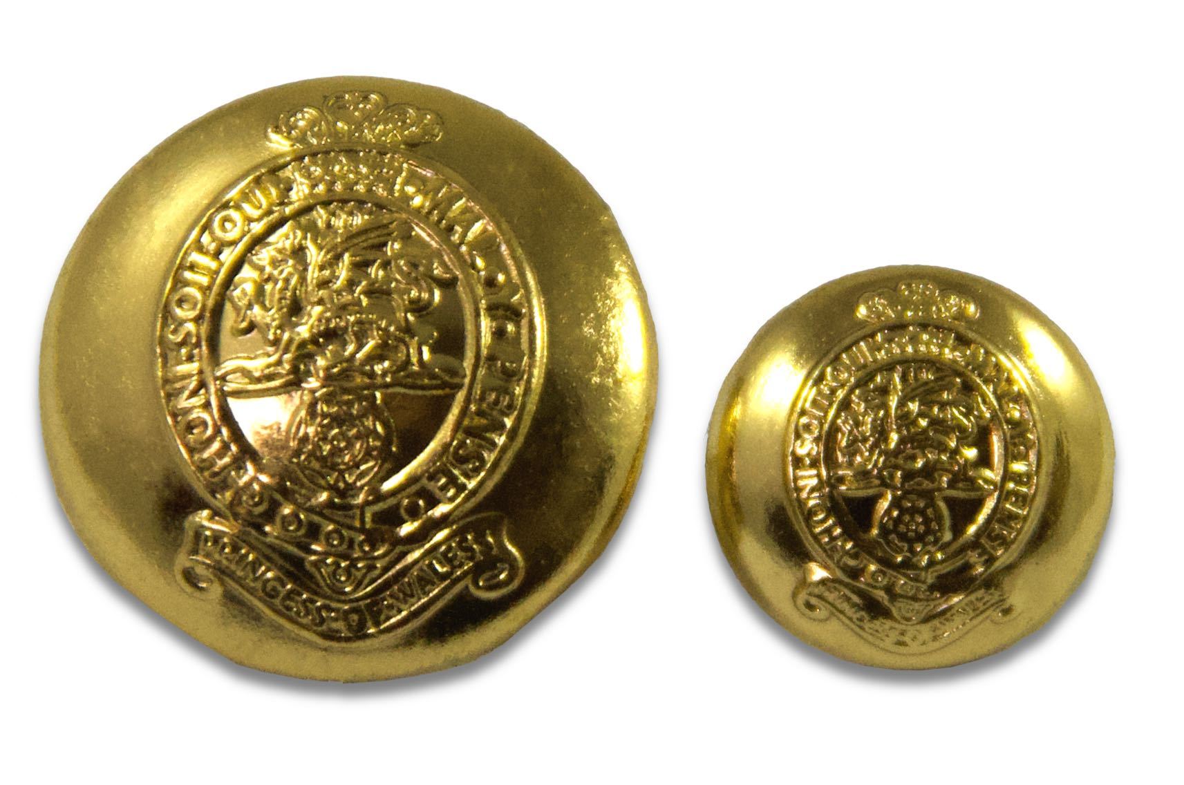 Princess of Wales's Royal Regiment (PWRR) Blazer Buttons – The ...
