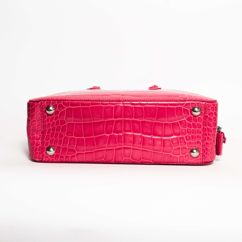 Pre-Owned Prada Pink Crocodile Bag | STORE 5a Luxury Preowned Goods