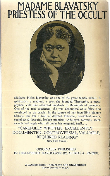 Madame Blavatsky Priestess of the Occult – Vintage Bookseller