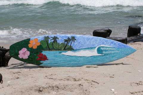 Glass Mosaic Surfboard 