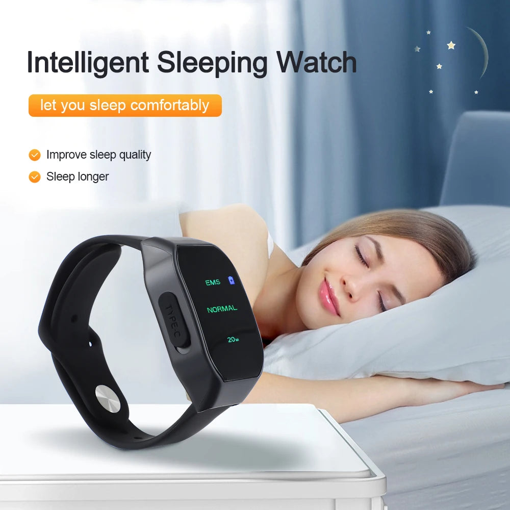 Smart Sleep Aid Watch EMS Microcurrent Pulse Sleeping Help Wristband