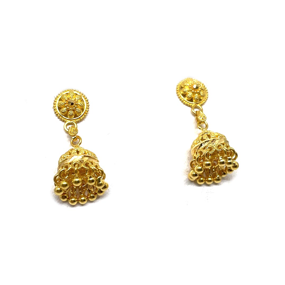 Captivating Traditional Huge Gold Plated Jhumka - Mata Payals Exclusive  Silver Jewellery