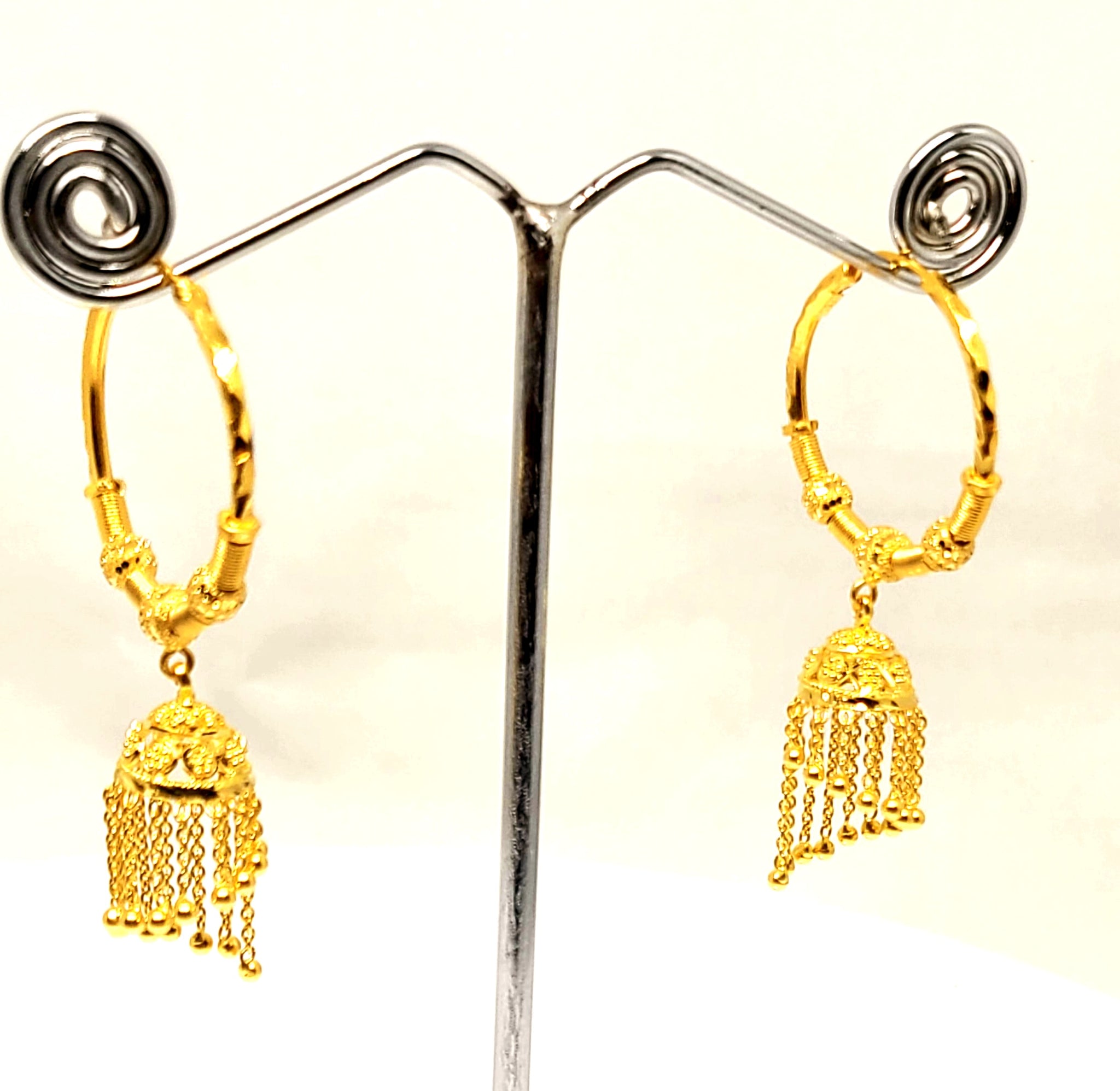 Flipkart.com - Buy Shining Jewel Traditonal 22K Gold Jhumkas for Women  (SJ_1477) Brass Jhumki Earring Online at Best Prices in India