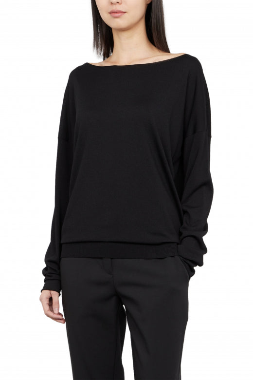 Black casual sweater - seamless by Sarah Pacini