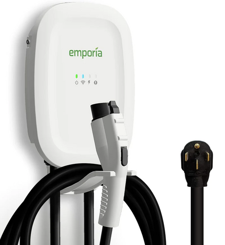 Level 1 Electric Car EV Charger (110V-240V 16A), IP54 Waterproof Rating,  16' Cord and Heavy Duty Electric Cable Plug Adapter, SAE J1772-EVSE UL