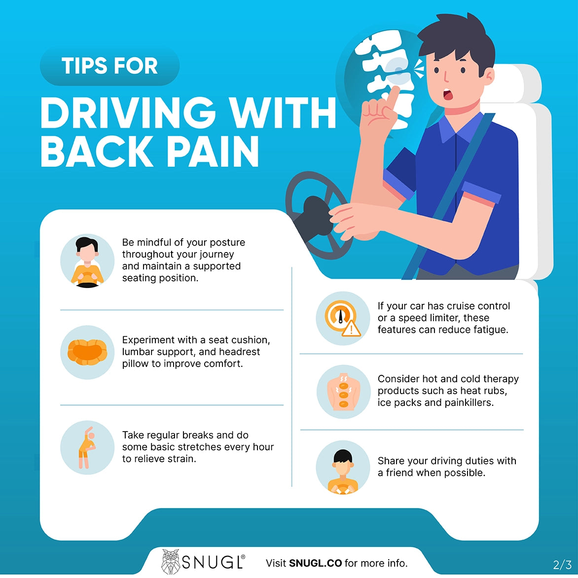 12 Ways to Reduce Lower Back Pain When Driving