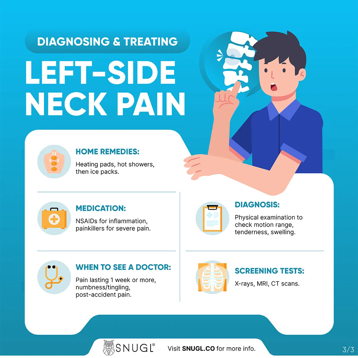 Diagnosing & treating left-side neck pain