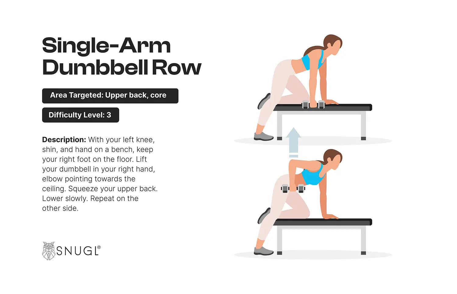 single arm dumbbell row