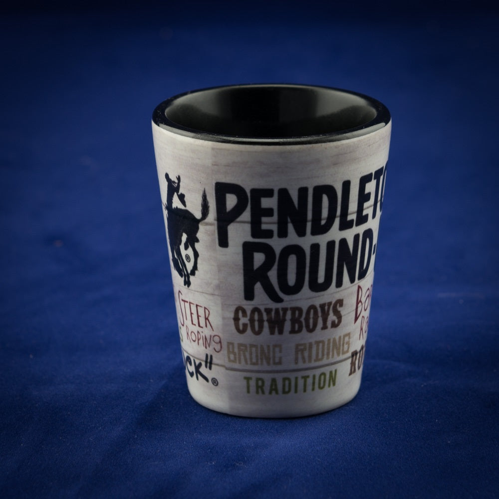 Pendleton Round-Up Typography Shot Glass