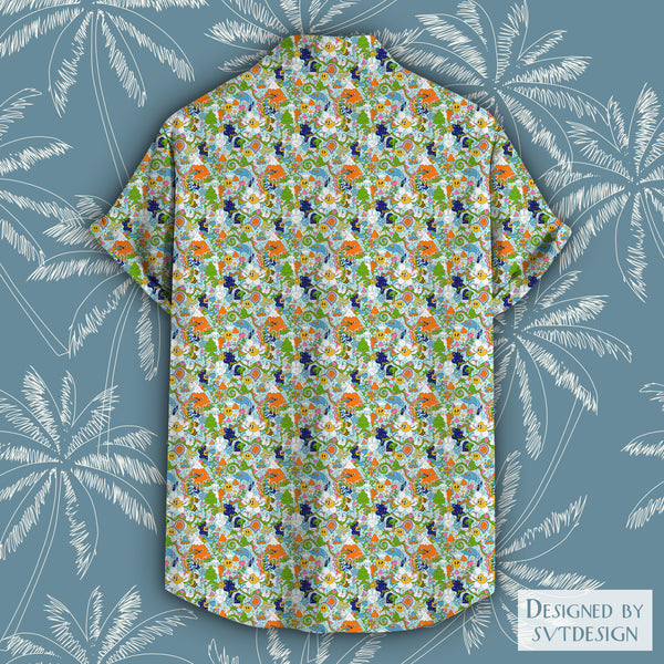 Papaya Pattern Hawaiian Shirt