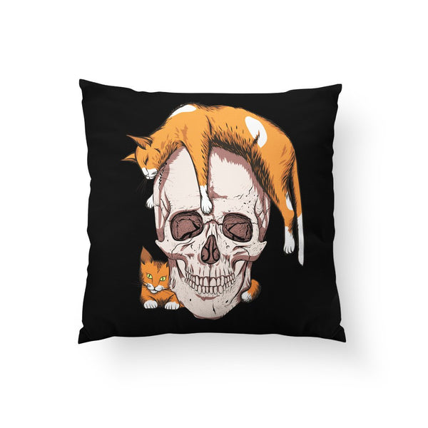 Halloween Throw Pillow/ Gothic Medieval Spooky Apothecary Purple