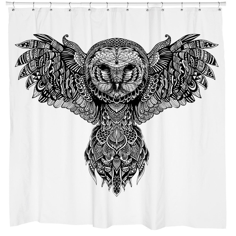 owl shower curtain