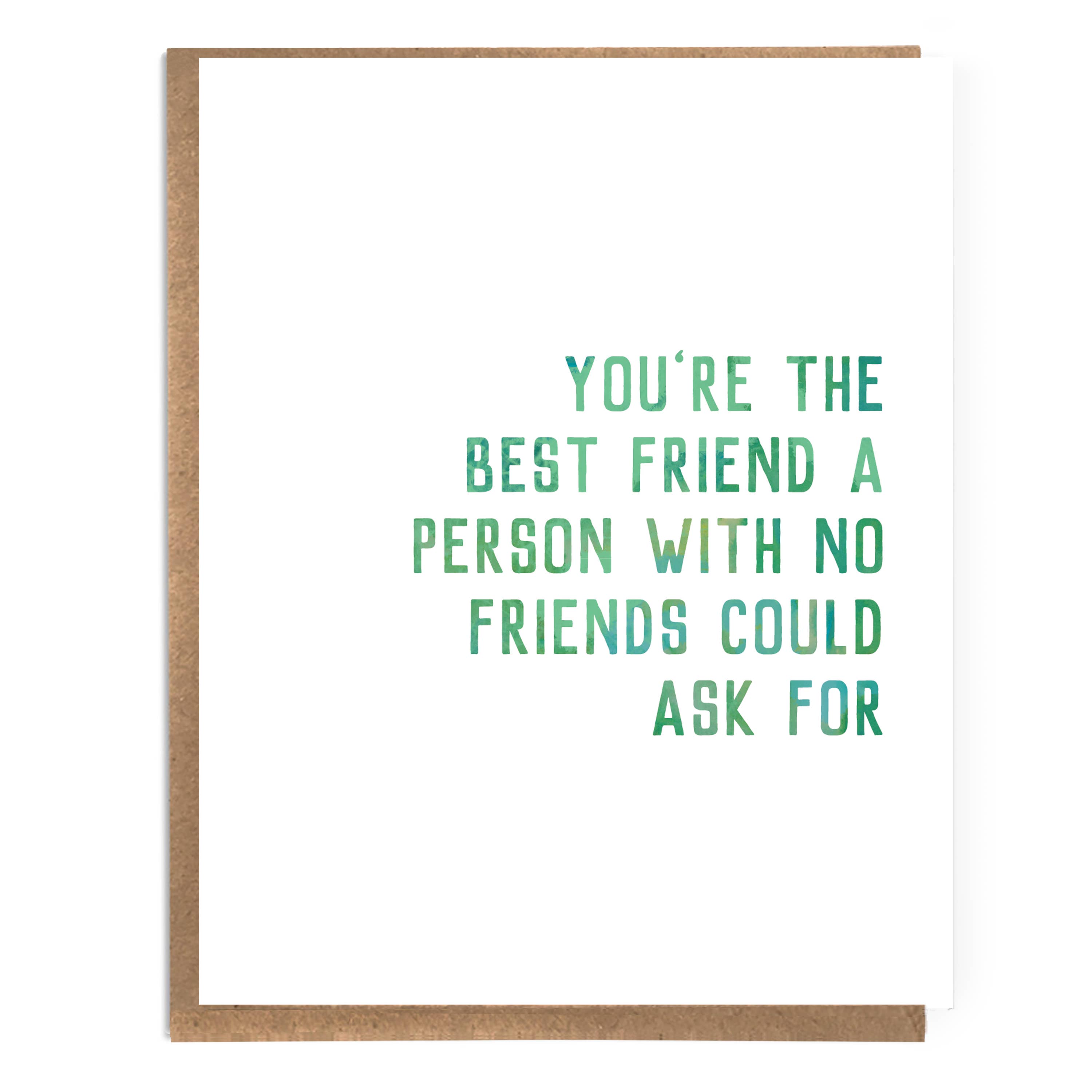 A Zillion Dollars - Cute Friendship Card; Funny Friendship Card for Introvert