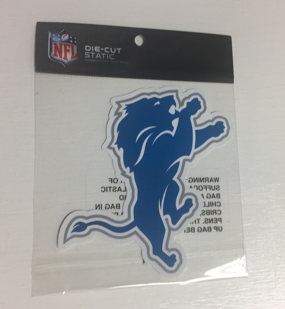 Detroit Lions Die Cut Static Cling Decal Sticker 5 X 4 NEW Car Window ...