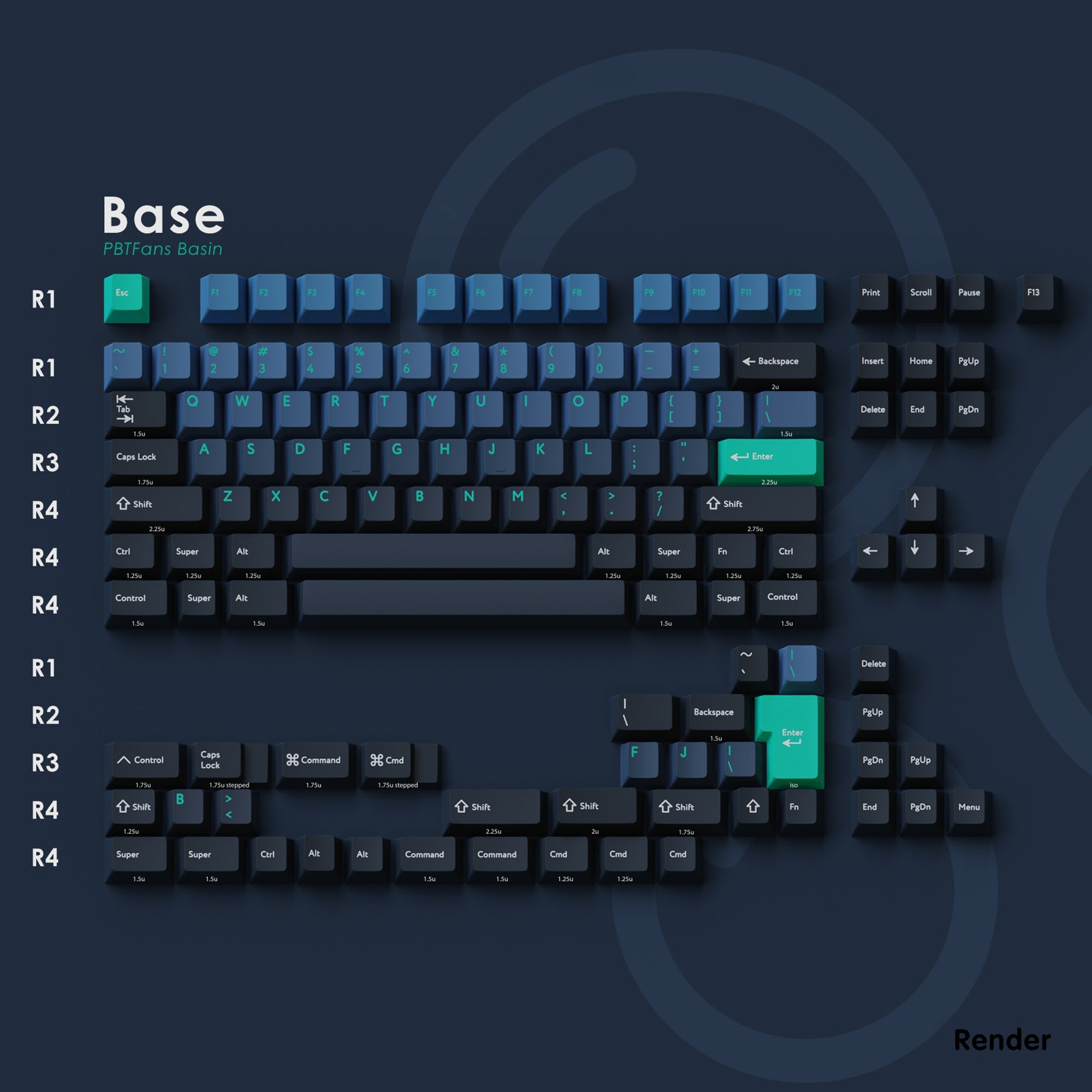 KBDfans Custom Keyboard PBTfans Basin