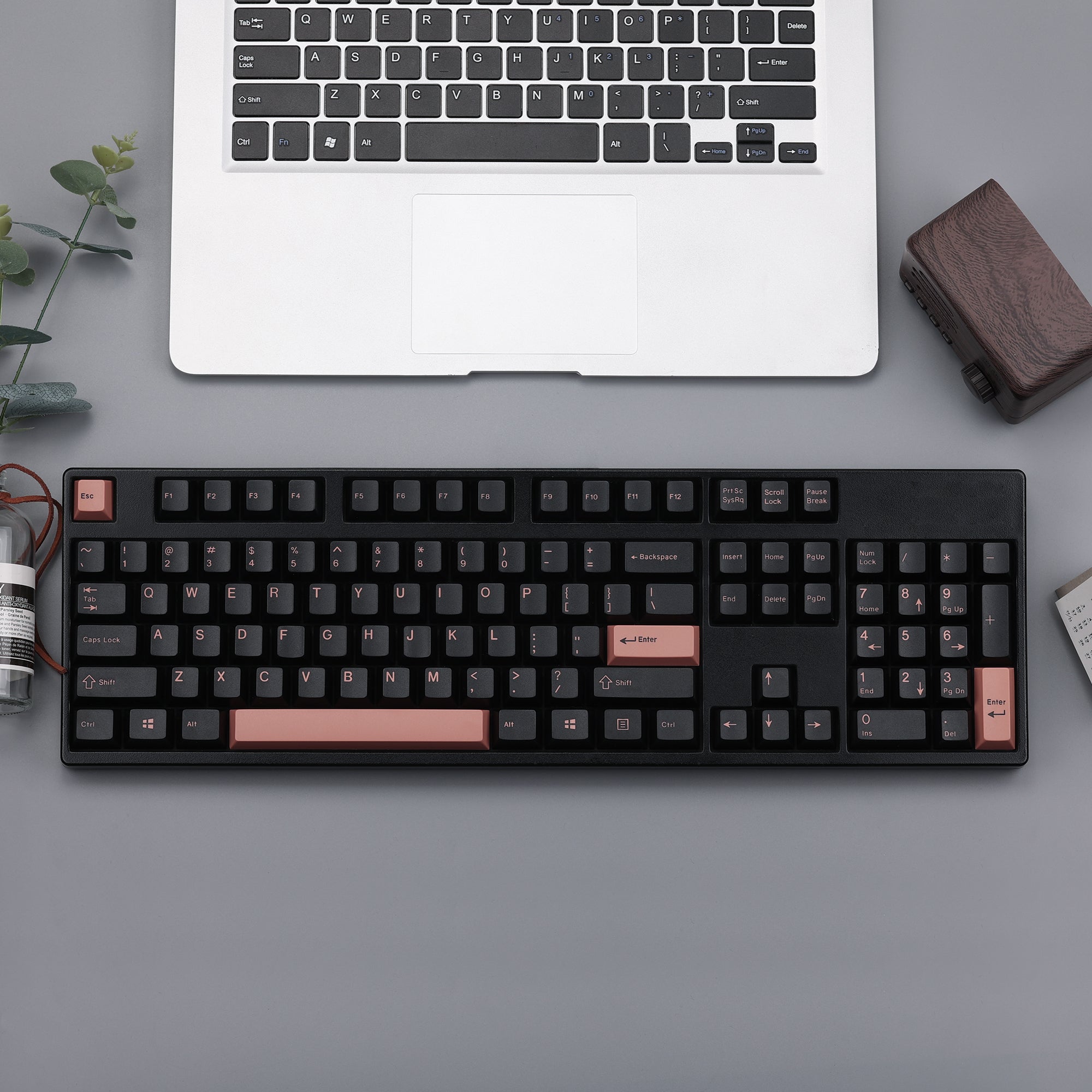 KBDfans Custom Keyboard EPBT Doubleshot ABS Pink Extended keycaps