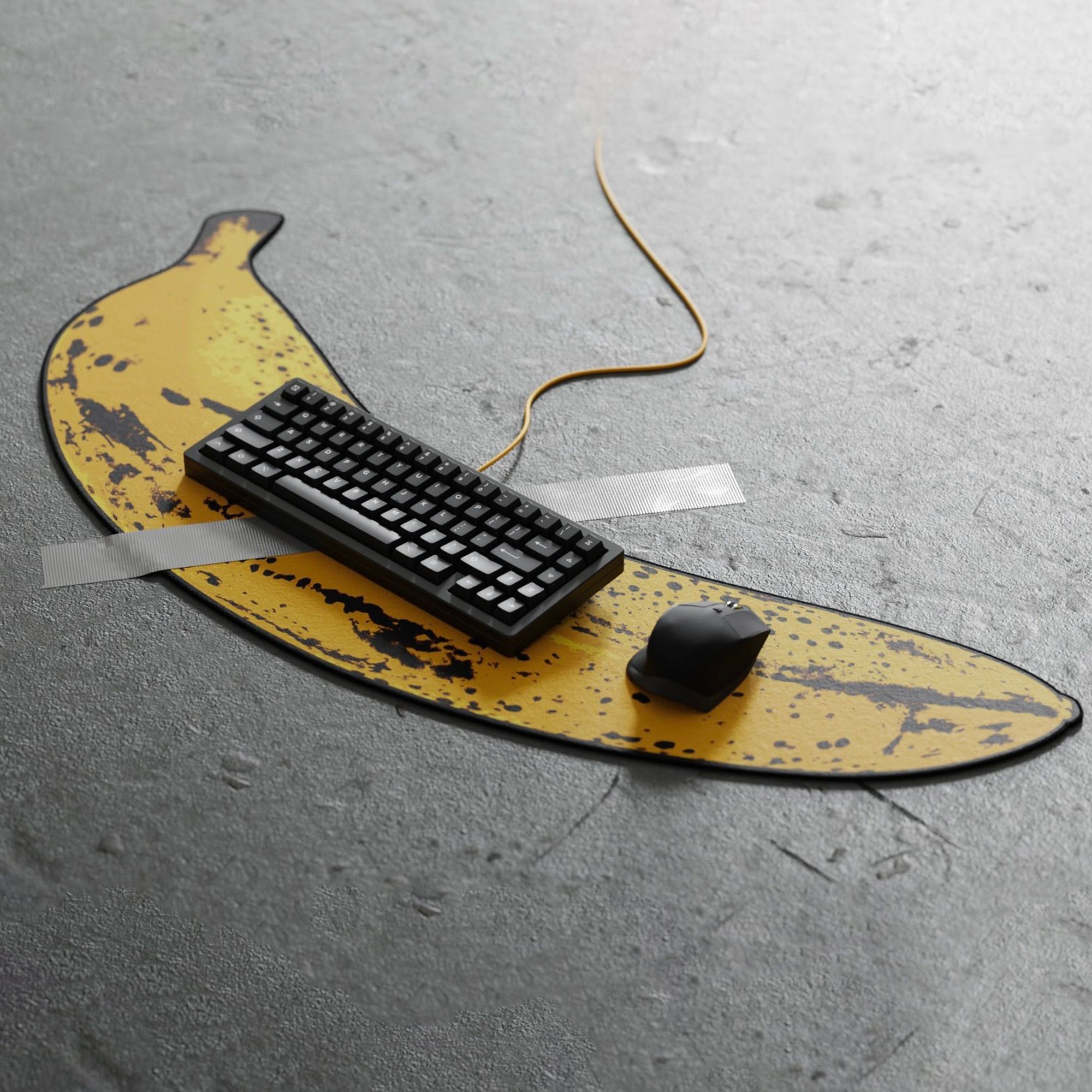 KBDfans Custom Keyboard Banana Deskmat