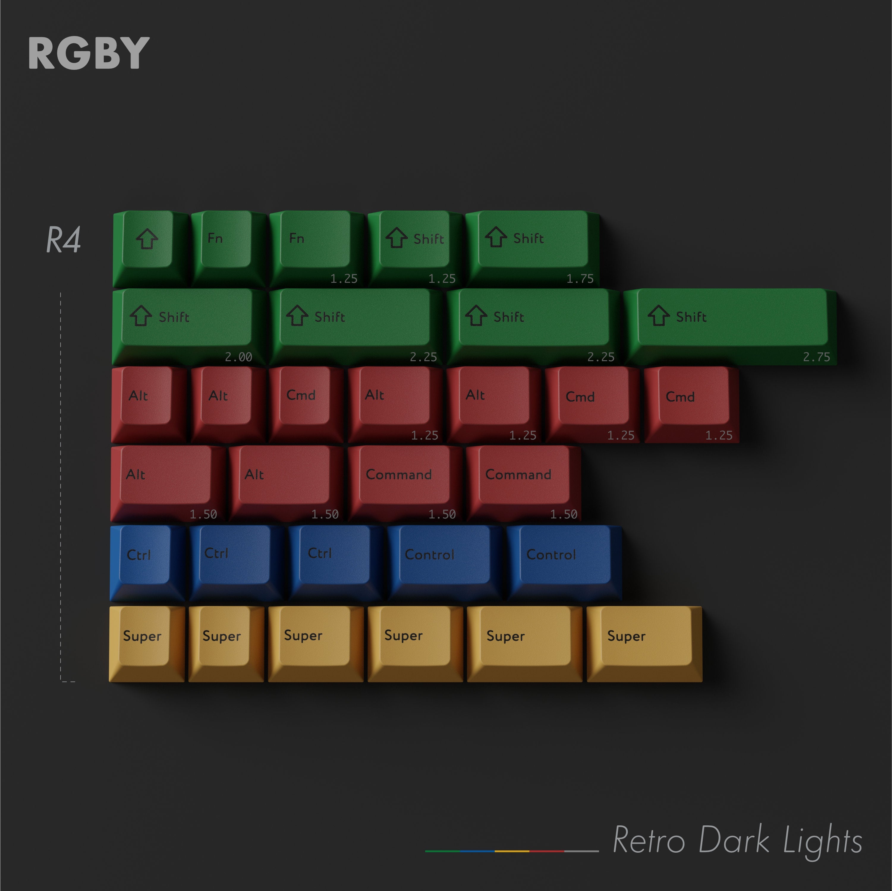 KBDfans Custom Keyboard PBTfans Retro Dark Lights