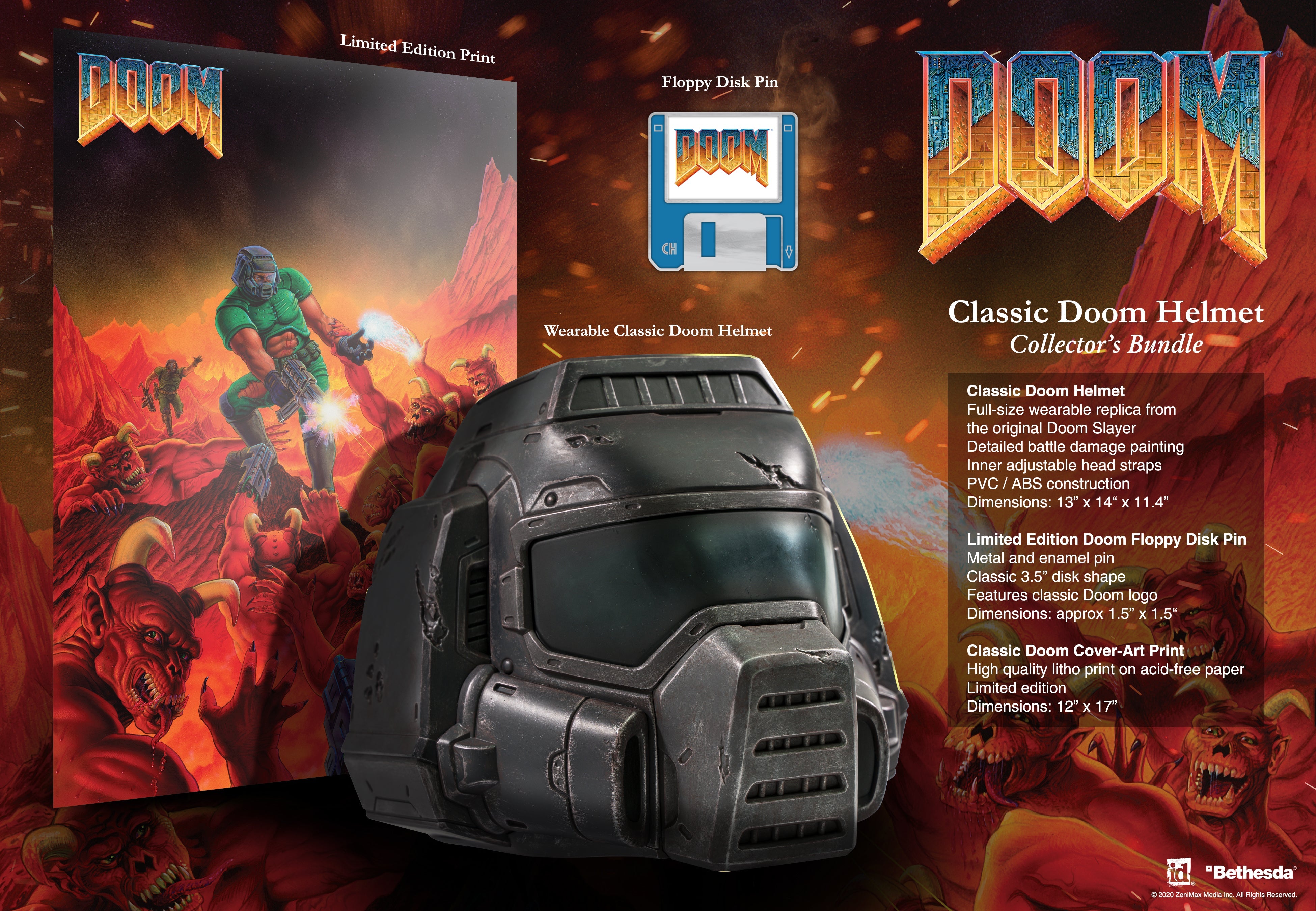 Limited Run Games Classic DOOM Helmet Collector