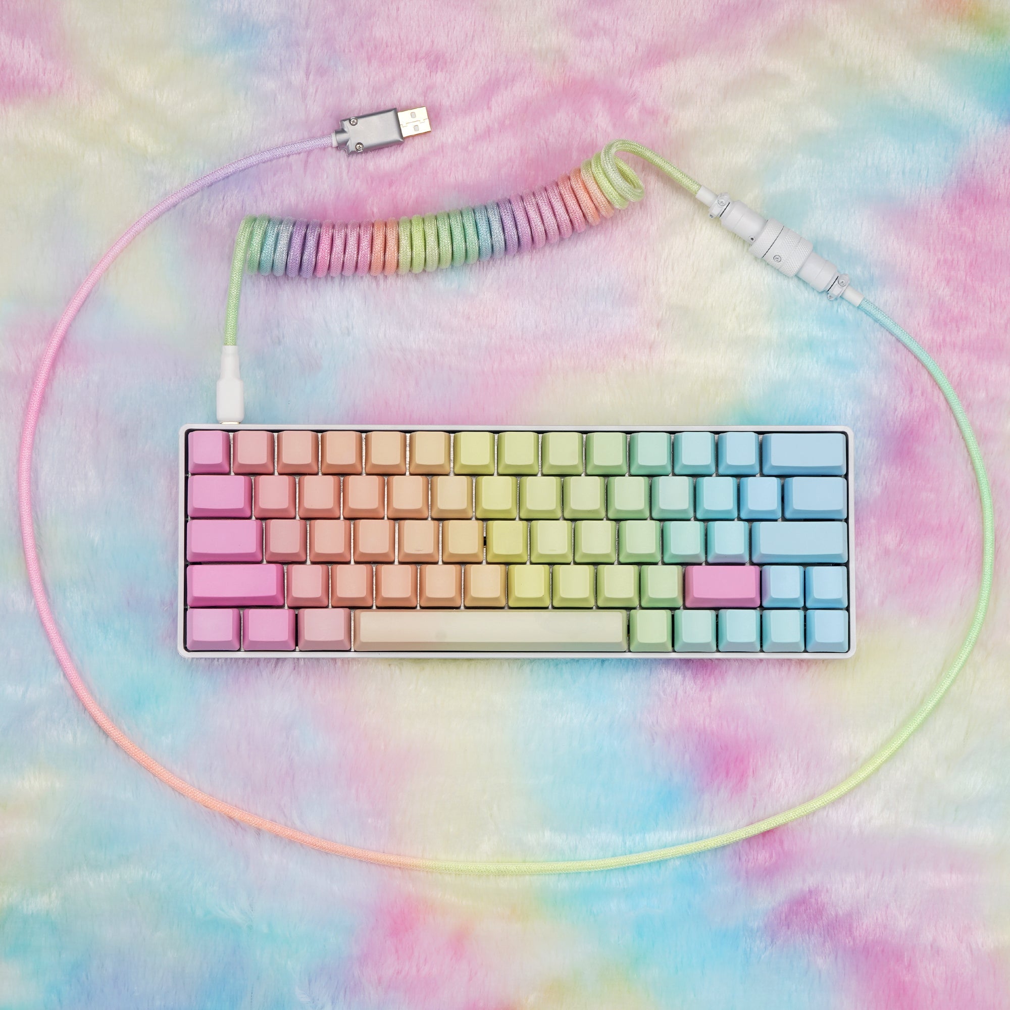 KBDfans Custom Keyboard KBDfans Colorful Handmade Custom Mechanical Keyboard USB-C Cable