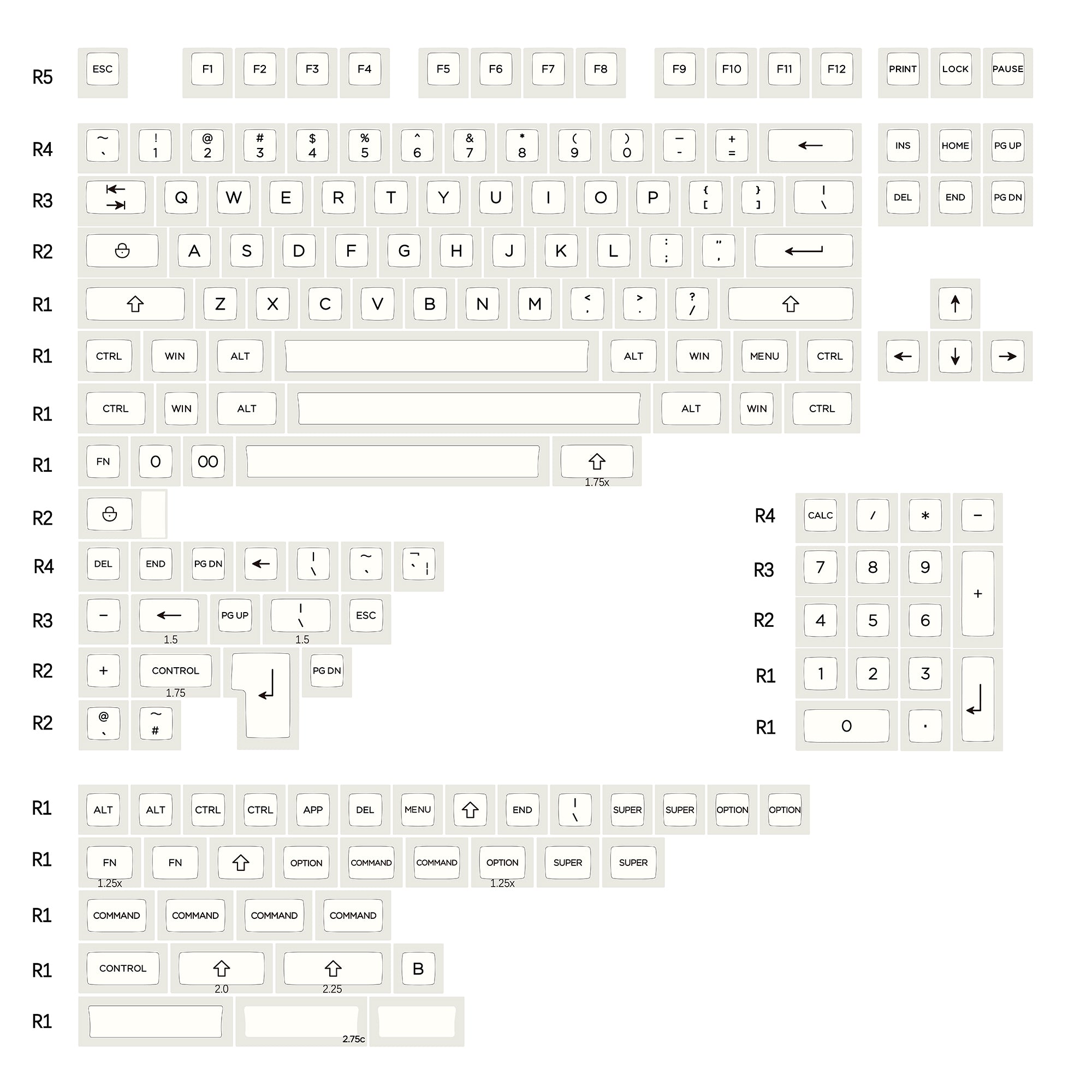 KBDfans Custom Keyboard KAT BOW PBT Keycaps set