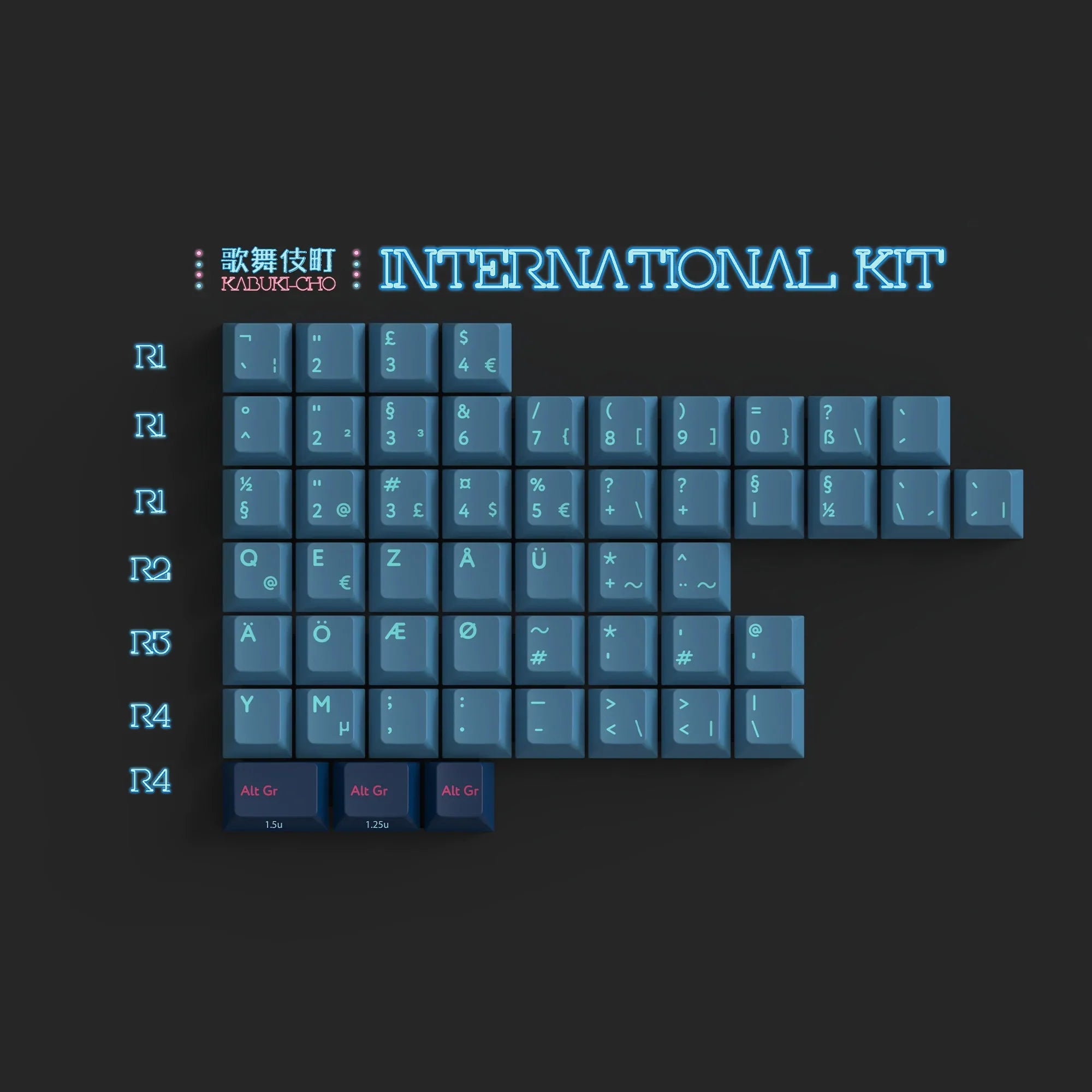 KBDfans Custom Keyboard PBTfans International Kit Collection