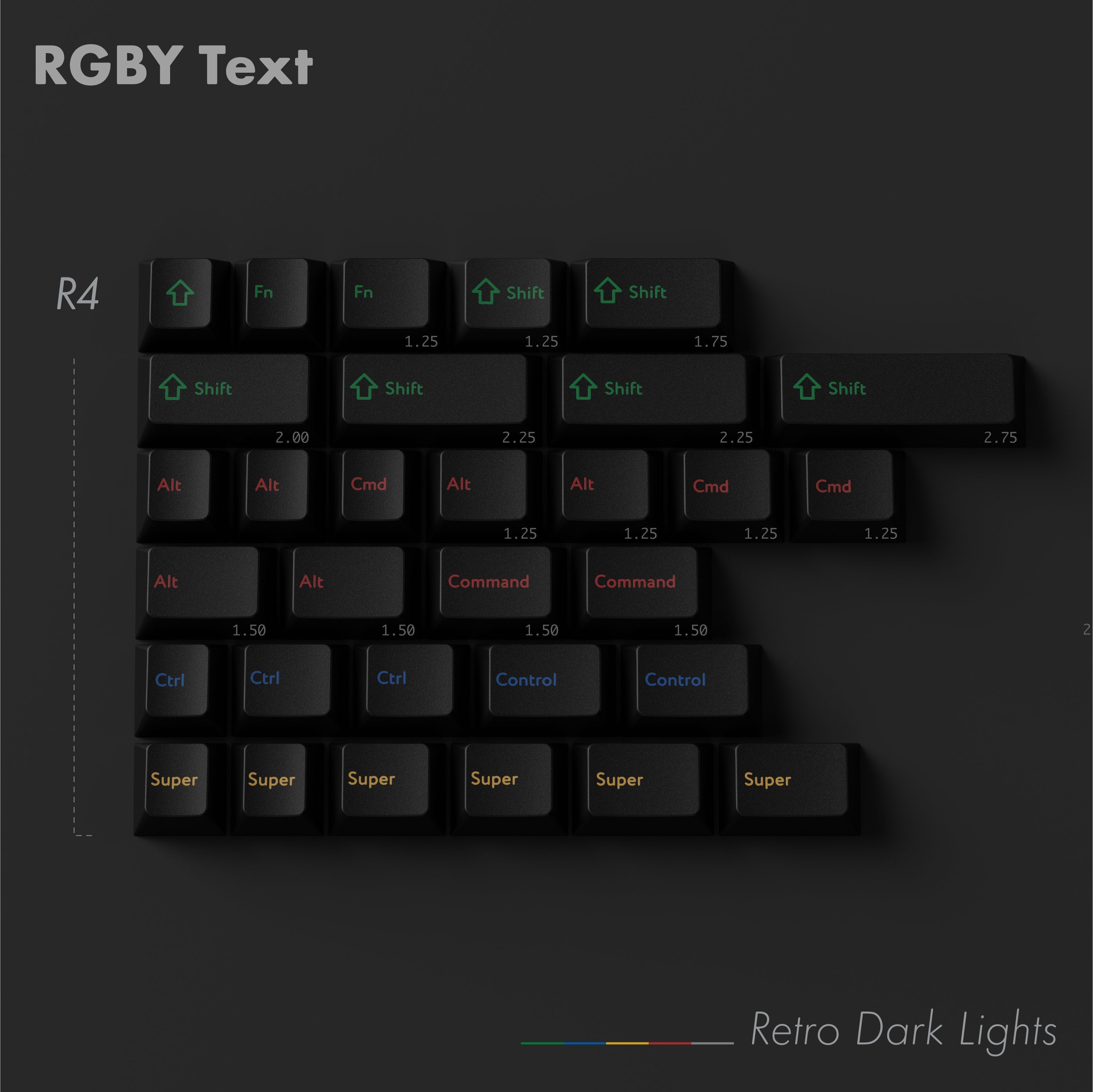 KBDfans Custom Keyboard PBTfans Retro Dark Lights