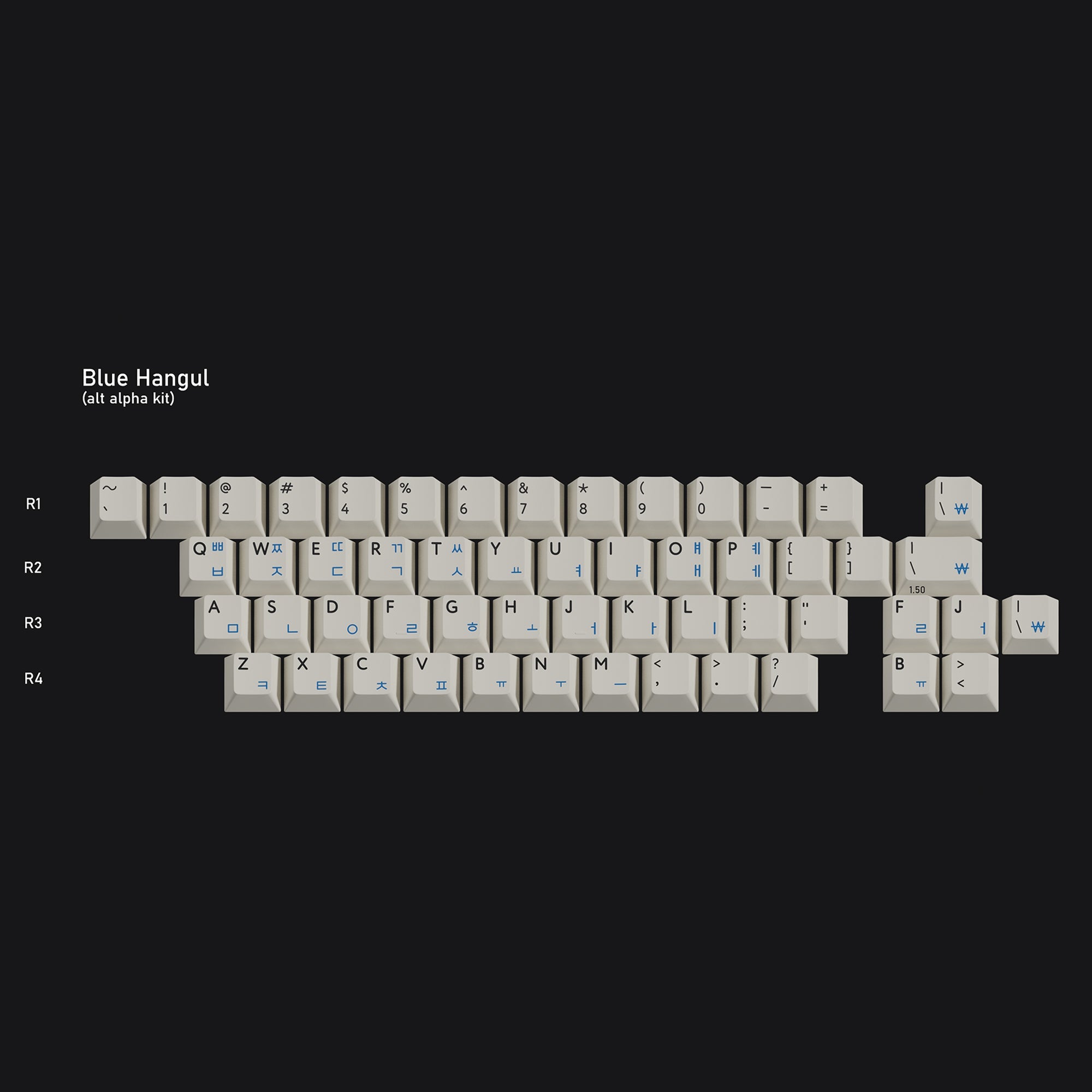 KBDfans Custom Keyboard PBTFans Classic Hangul