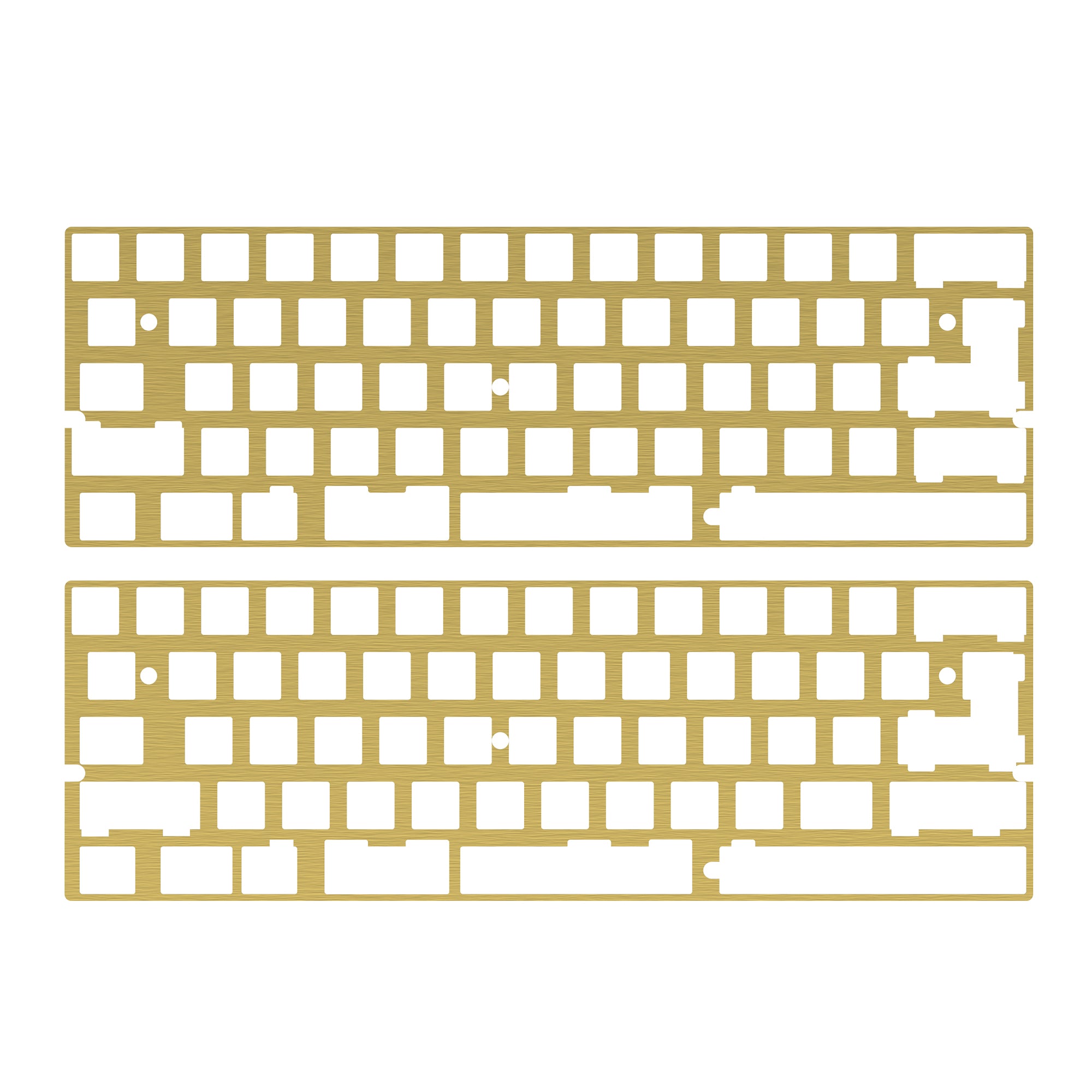 KBDfans Custom Keyboard DZ60 CNC ALUMINUM/BRASS 60%  PLATE