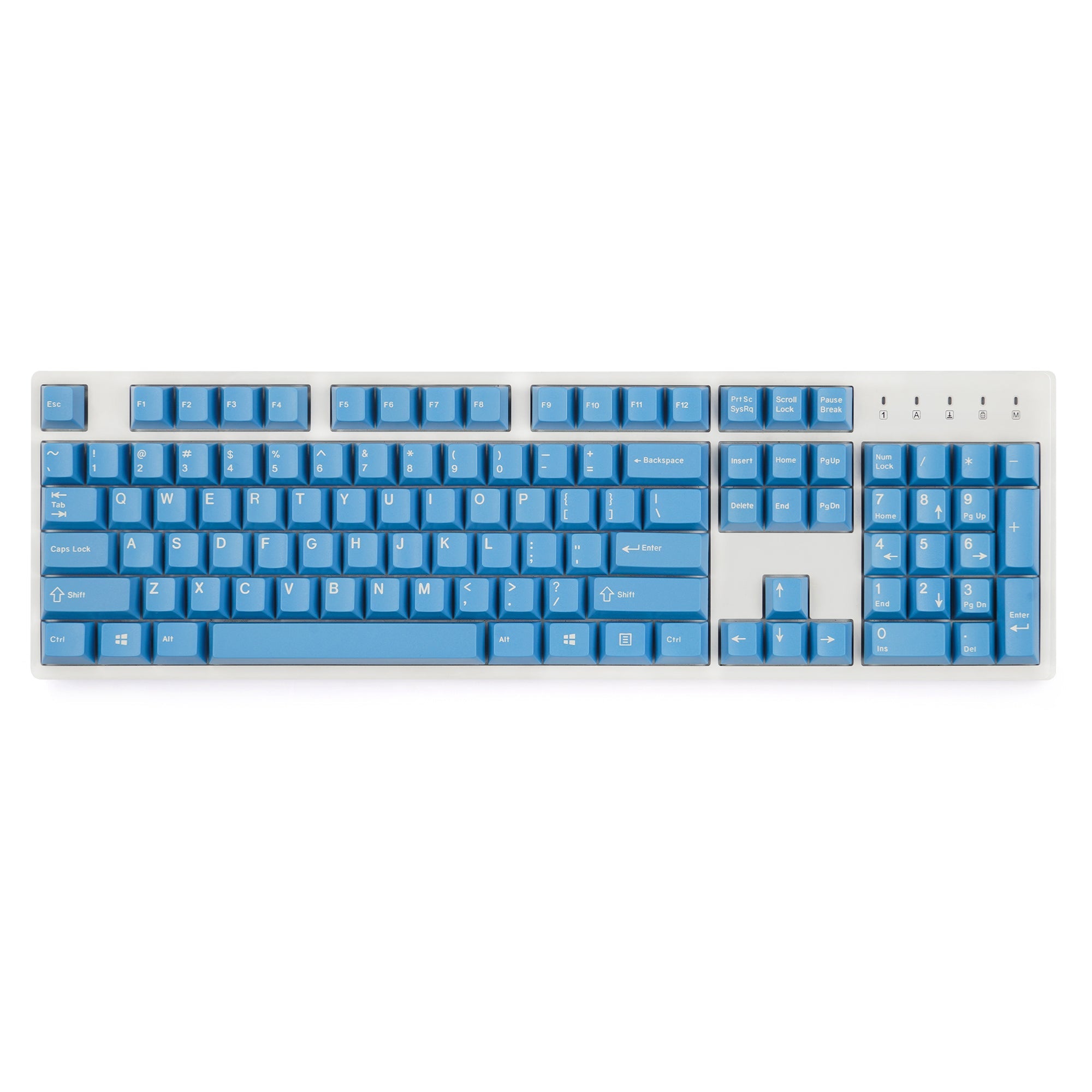 KBDfans Custom Keyboard ENJOYPBT BLUE ABS DOUBLESHOT MECHANICAL KEYBOARD KEYCAPS SET