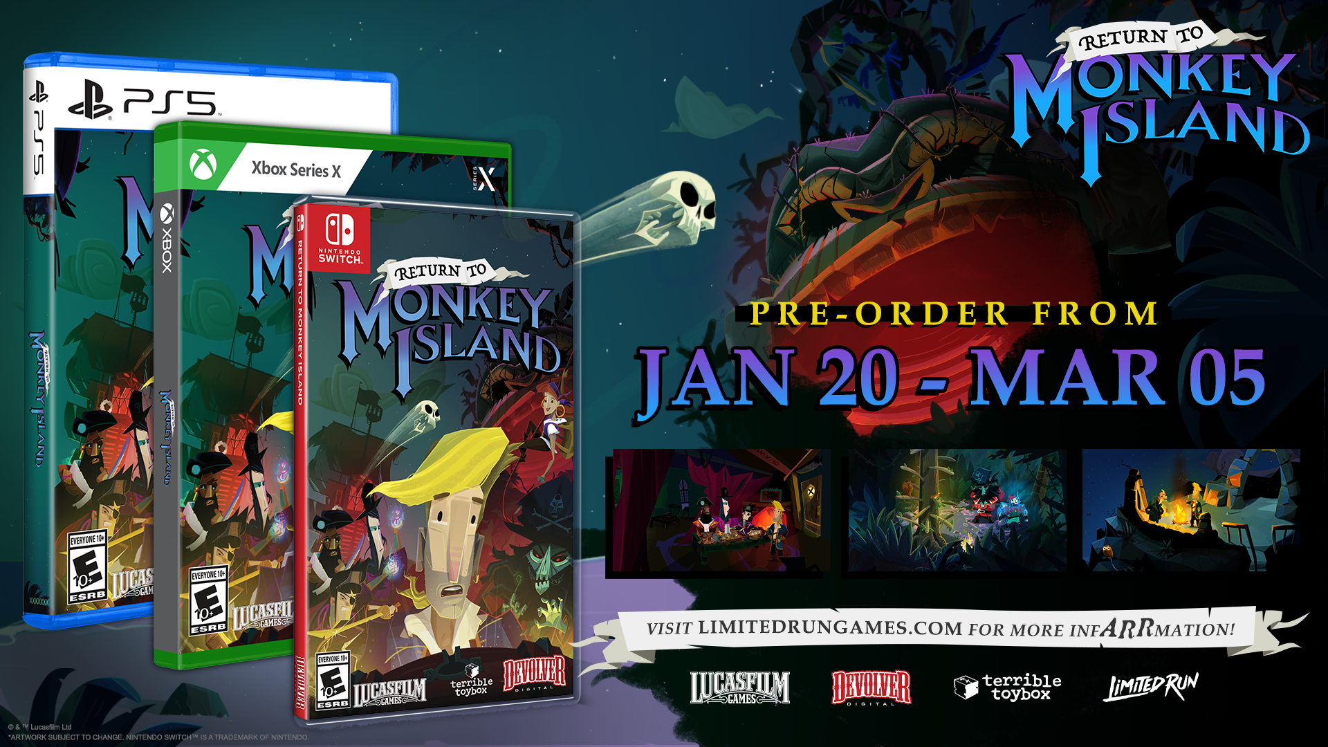 Limited Run Games Return to Monkey Island (Switch)