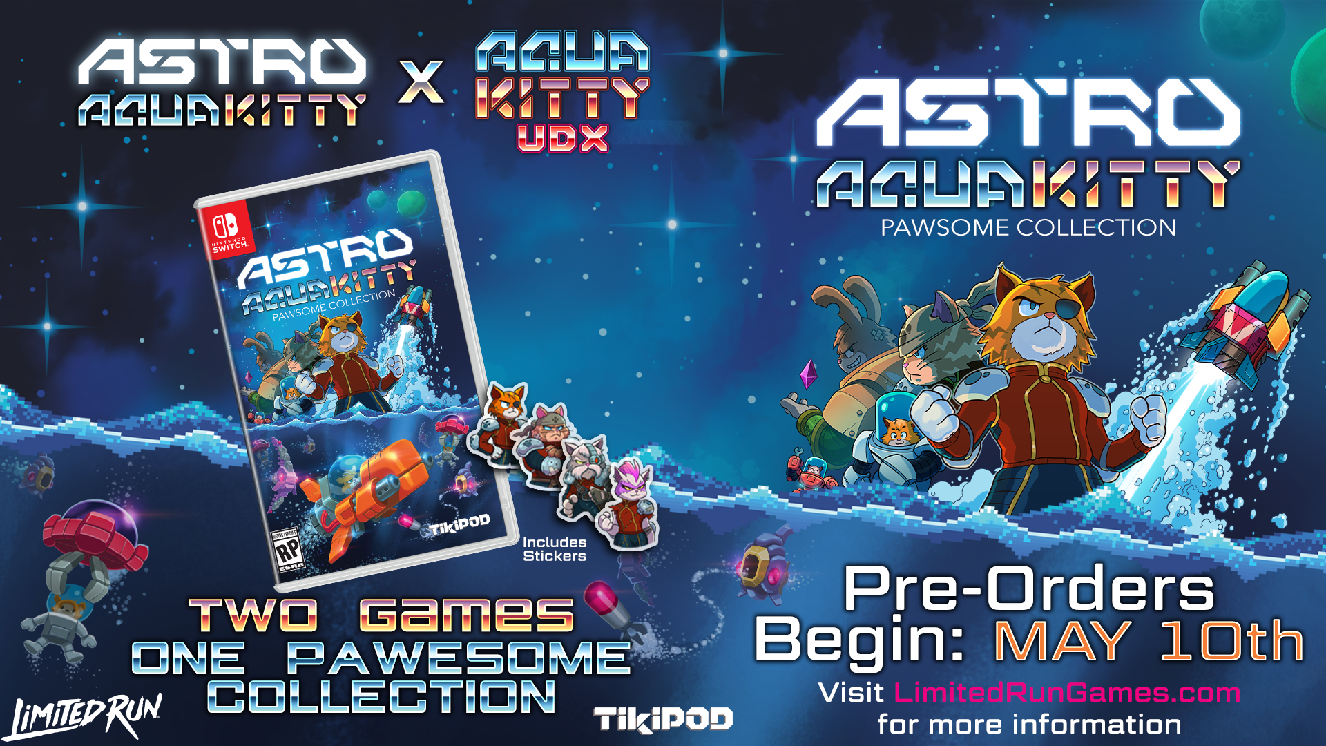 Limited Run Games Astro Aqua Kitty Pawsome Collection (Switch)