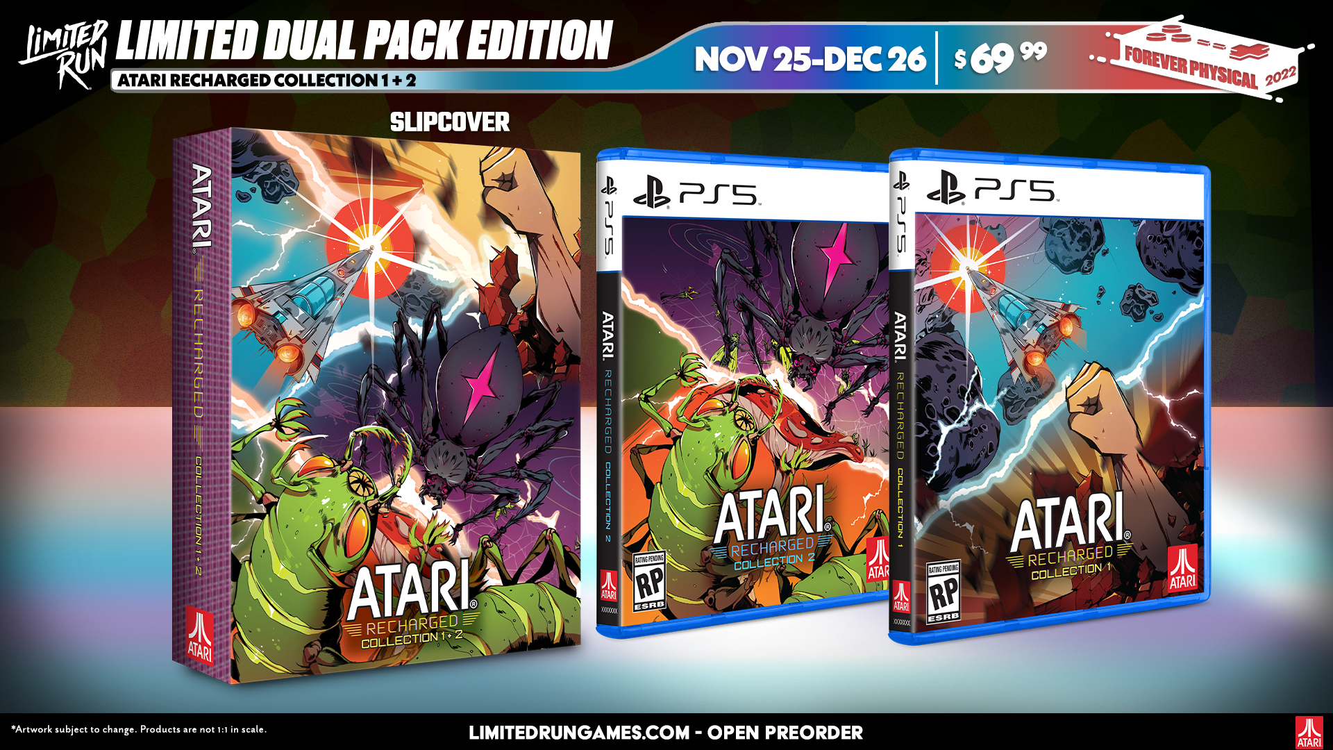 Limited Run Games PS5 Limited Run #42 & #43: Atari Recharged Collection 1 + 2 Dual Pack Edition