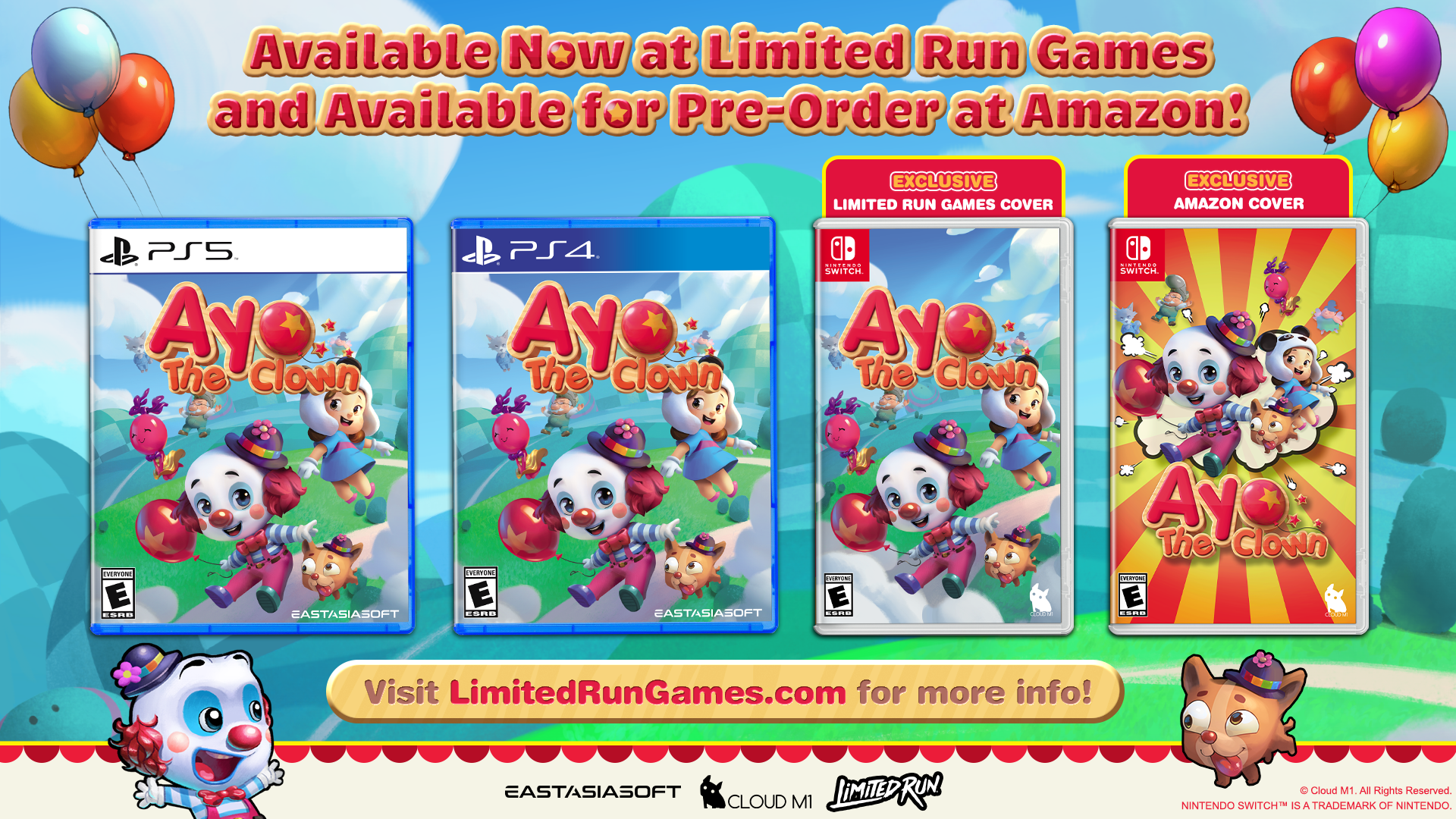 Limited Run Games Ayo the Clown (Switch)