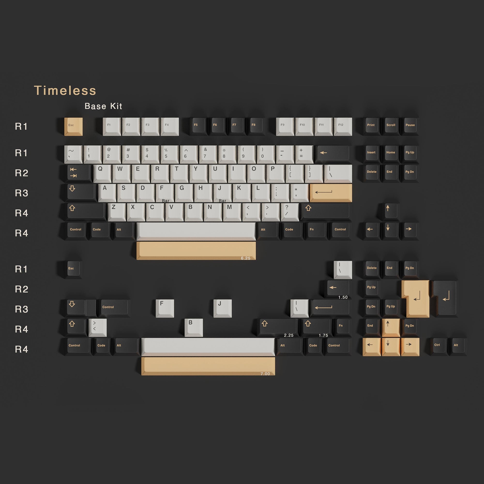 KBDfans Custom Keyboard ePBT Timeless