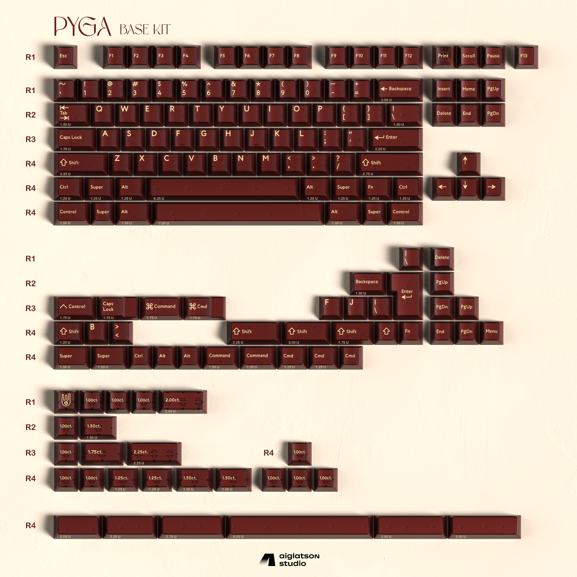 KBDfans Custom Keyboard PBTfans Pyga