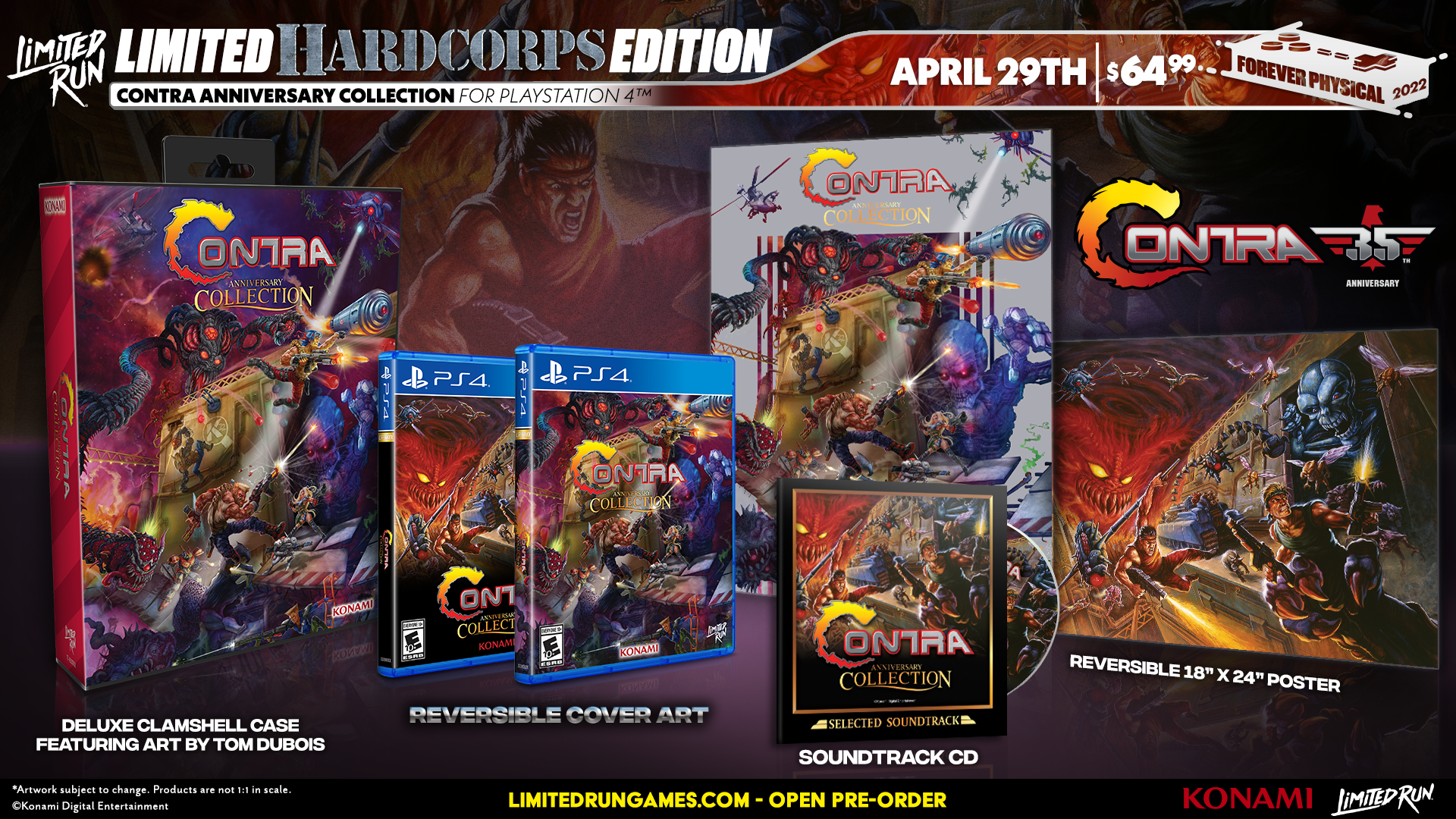 Limited Run Games Limited Run #446: Contra Anniversary Collection Hard Corps Edition (PS4)