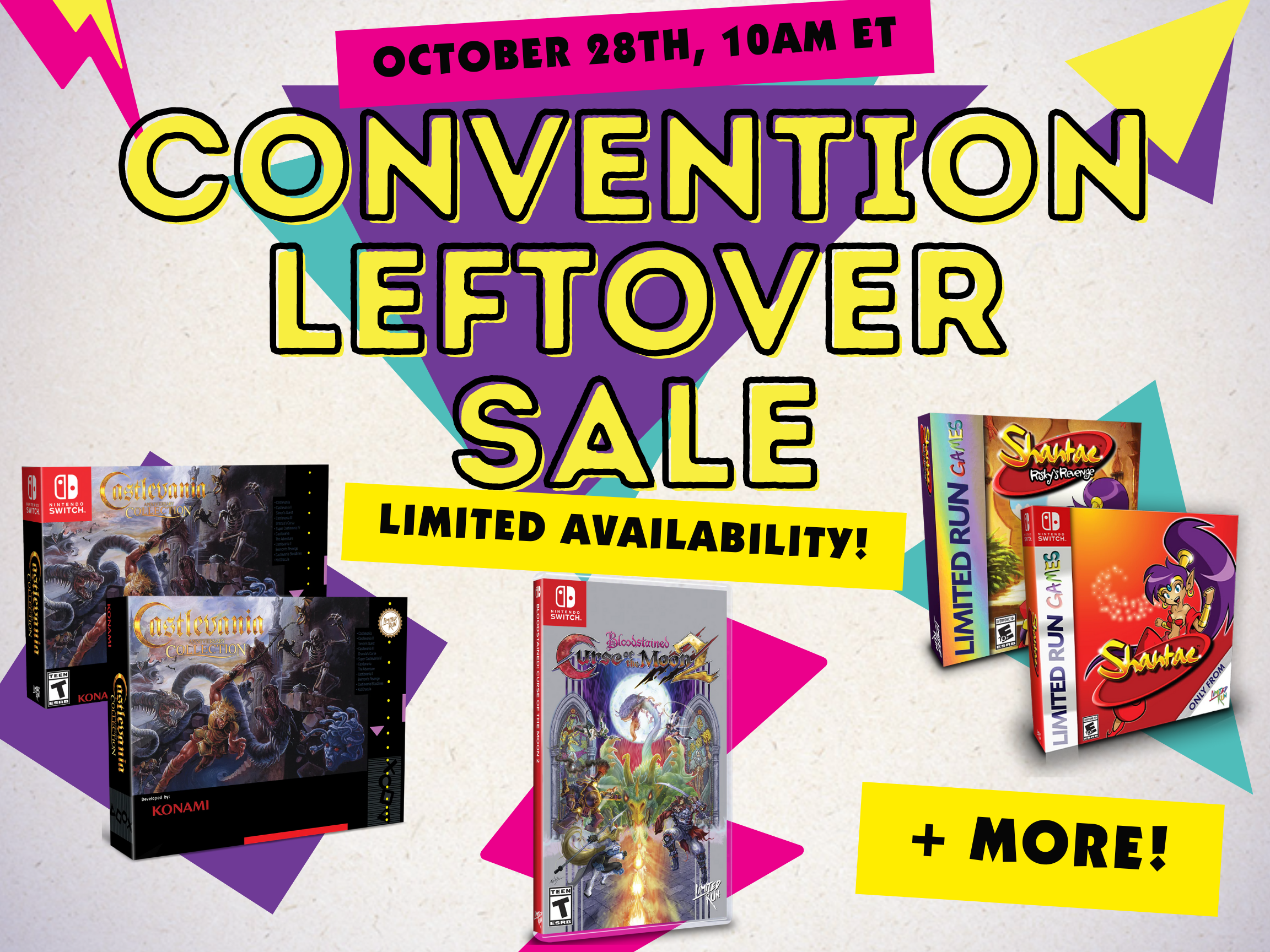 Limited Run Games Switch Limited Run #106: Castlevania Anniversary Collection Convention Exclusive