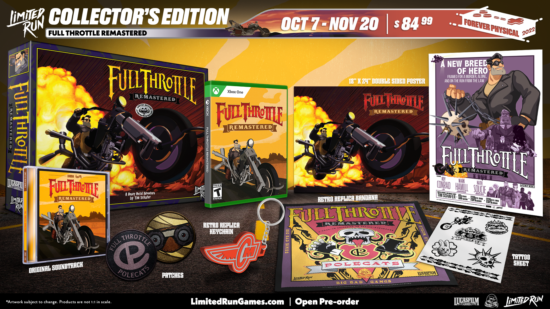 Limited Run Games Xbox Limited Run #4: Full Throttle Remastered Collector