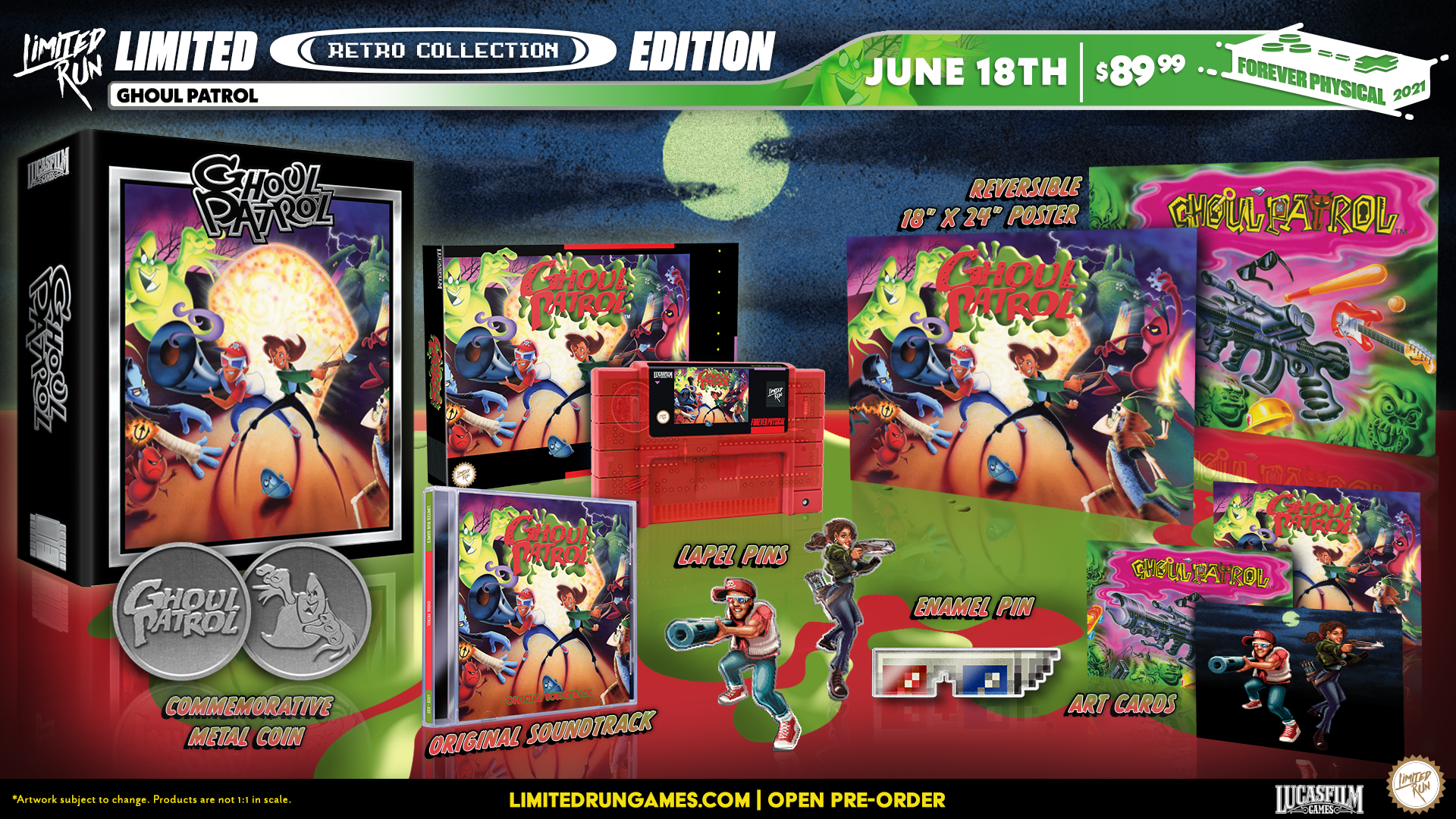 Limited Run Games Ghoul Patrol Premium Edition (SNES)