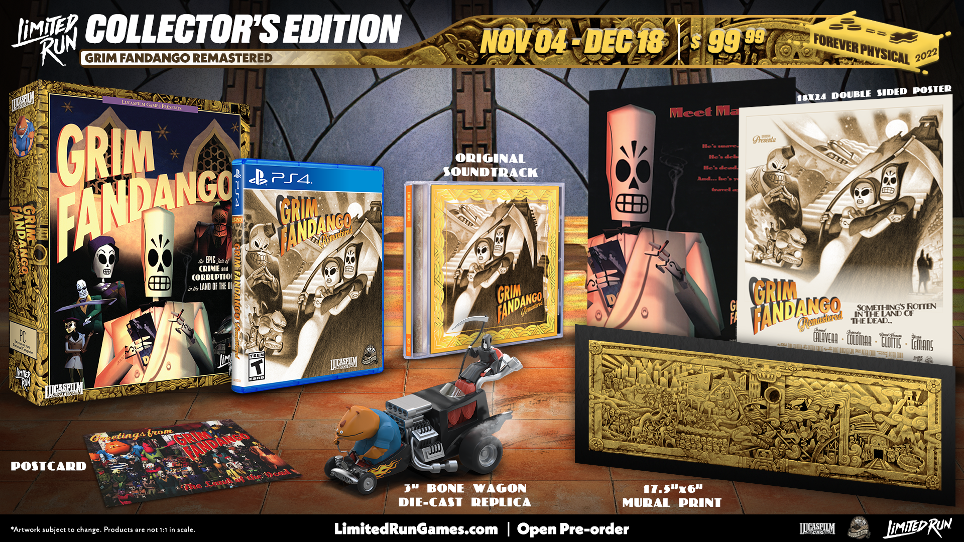 Limited Run Games Limited Run #485: Grim Fandango Remastered Collector