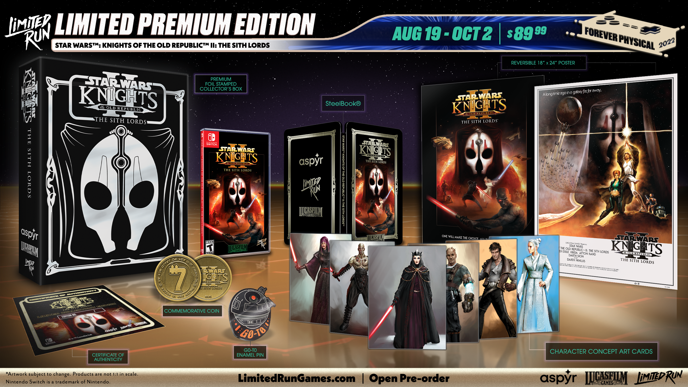 Limited Run Games Switch Limited Run #158: STAR WARS: Knights of the Old Republic II: The Sith Lords Premium Edition