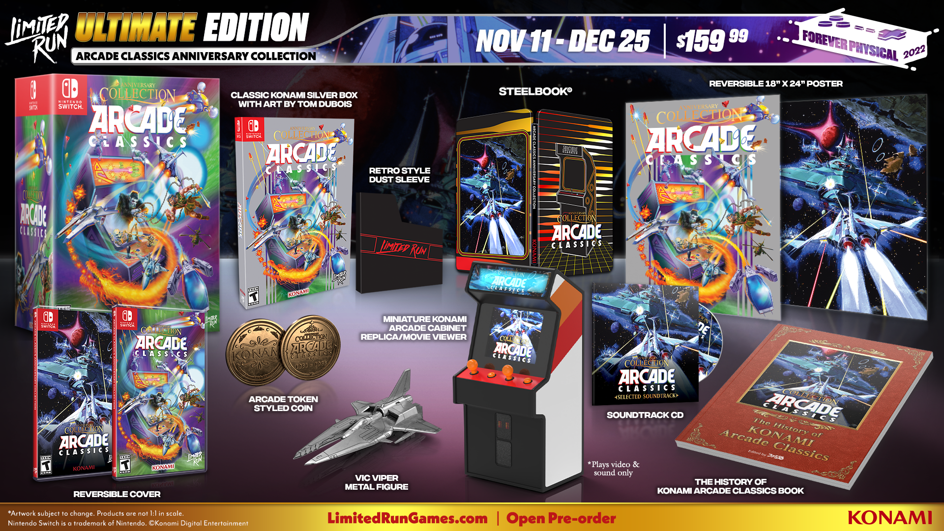 Limited Run Games Switch Limited Run #166: Arcade Classics Anniversary Collection Ultimate Edition