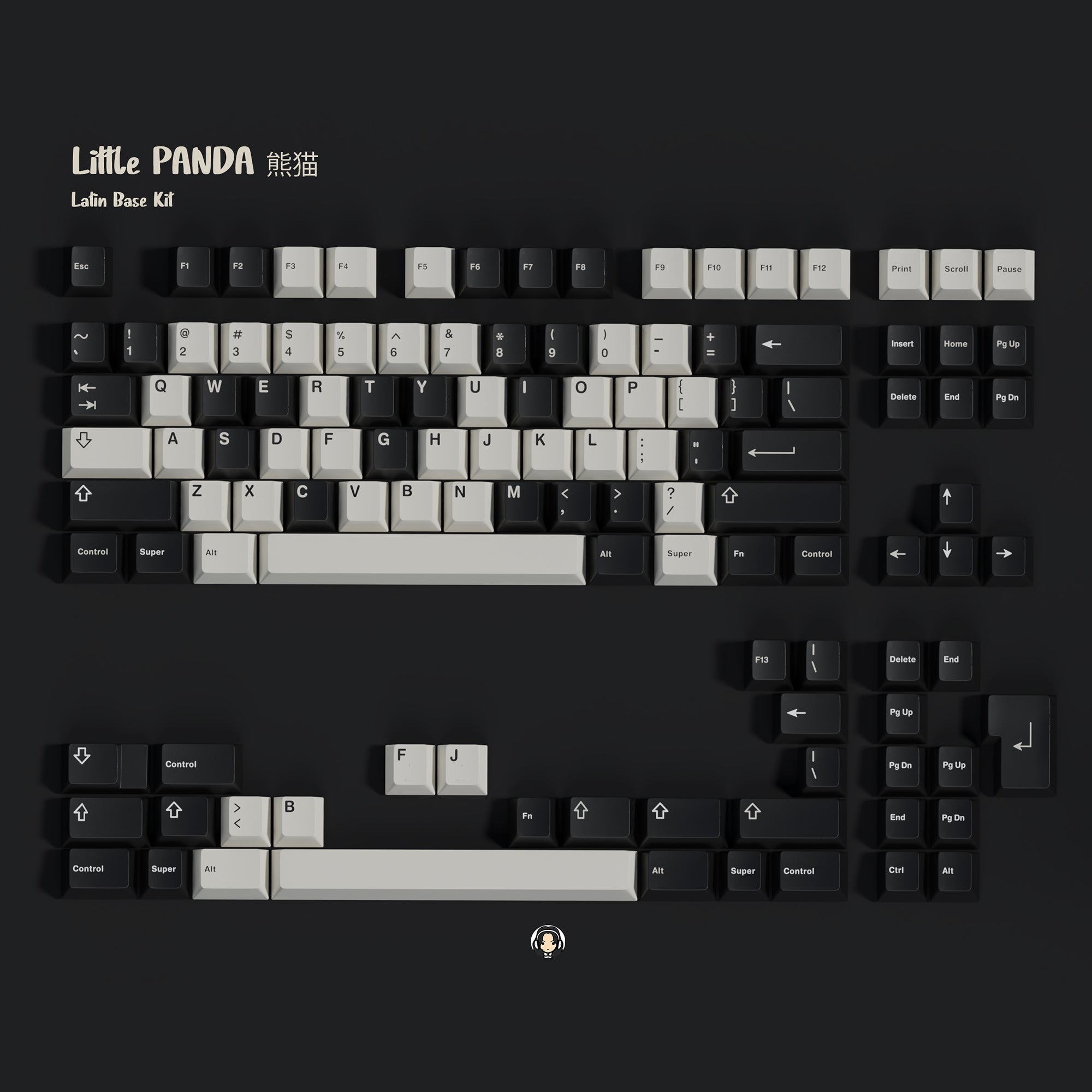 KBDfans Custom Keyboard ePBT Little Panda 🐼🐾