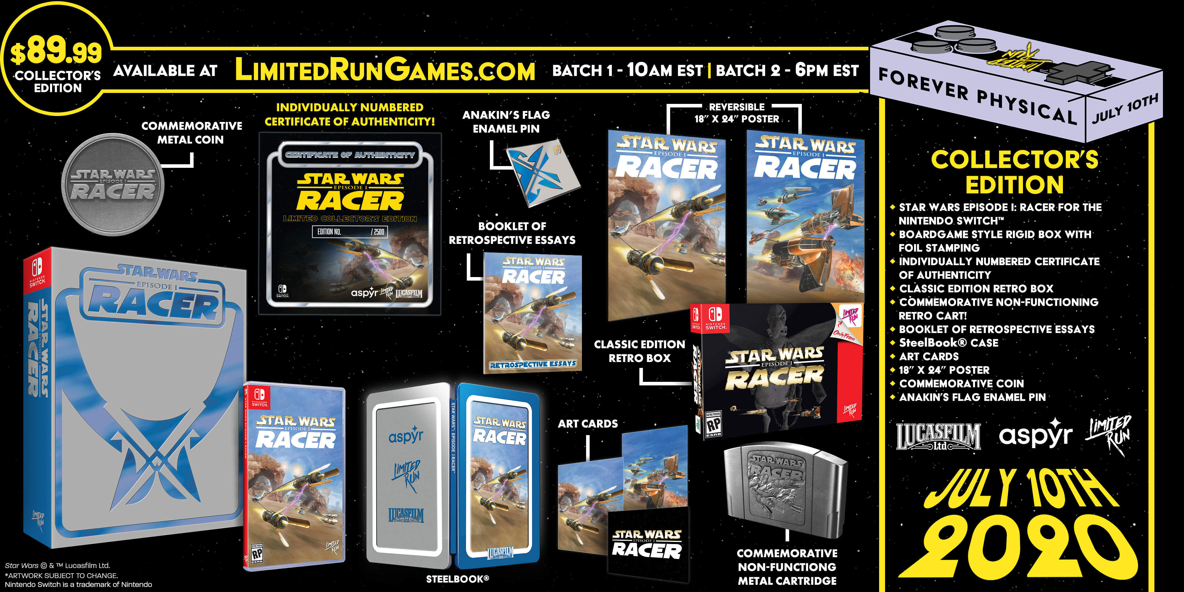 Limited Run Games Switch Limited Run #77: Star Wars Episode I: Racer Premium Edition