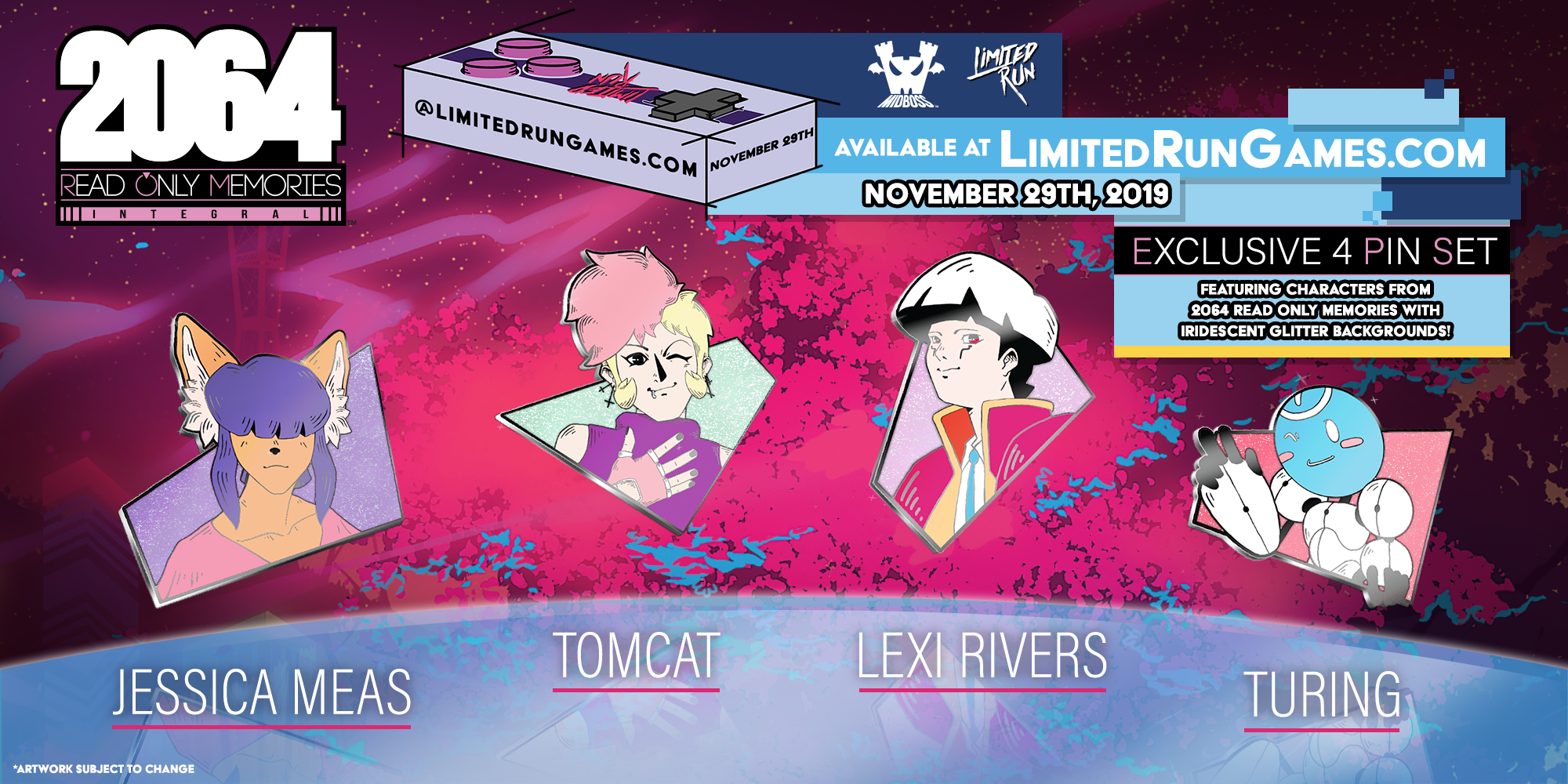 Limited Run Games 2064: Read Only Memories Pin Pack