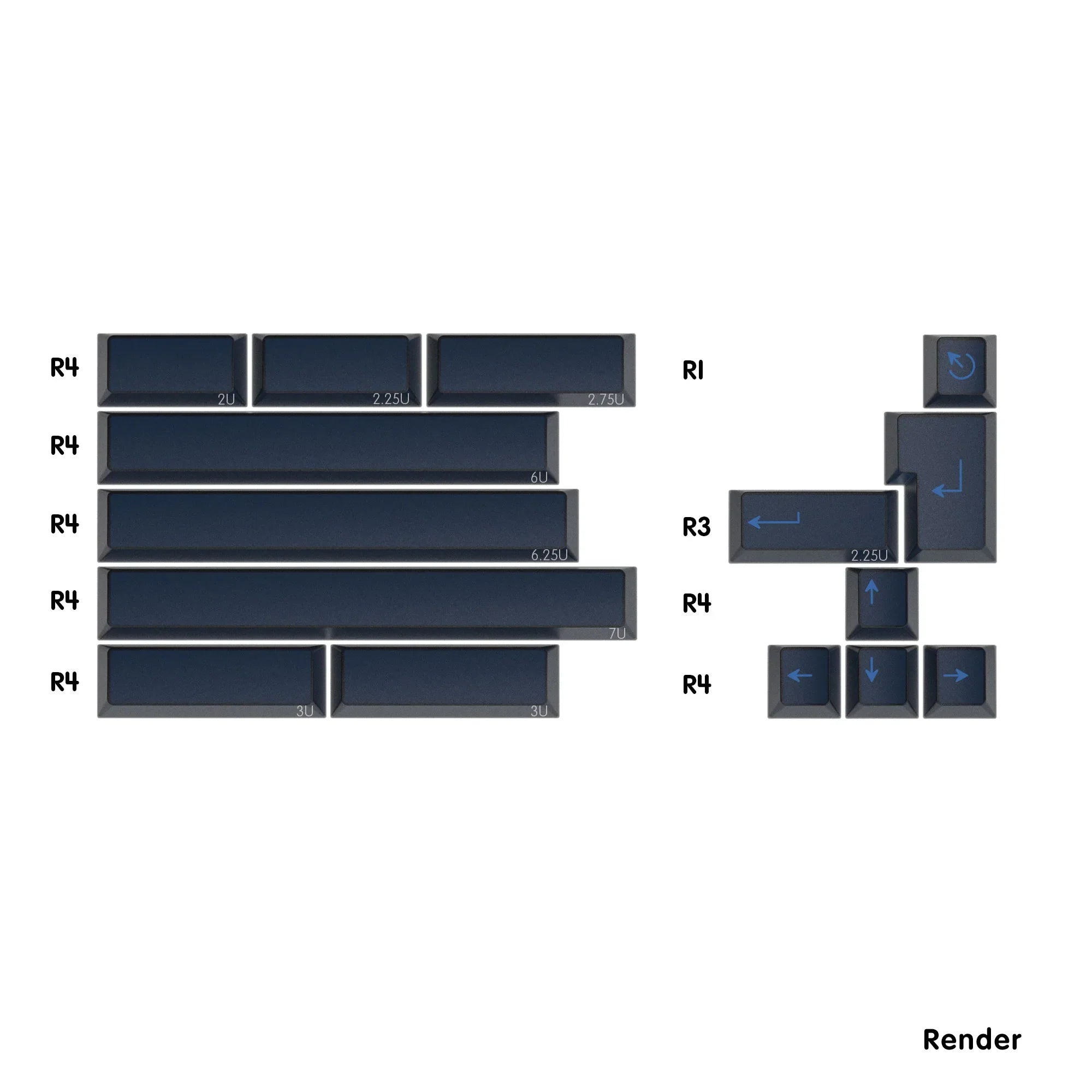 KBDfans Custom Keyboard PBTfans Spacebar Kit Collection