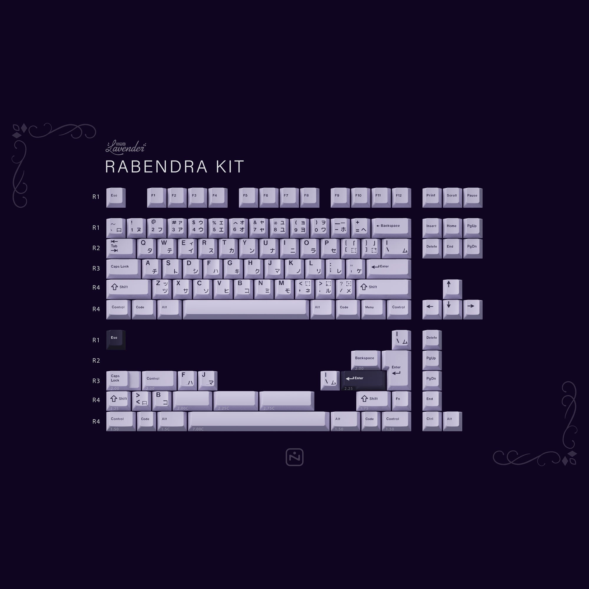 KBDfans Custom Keyboard GMK Lavender