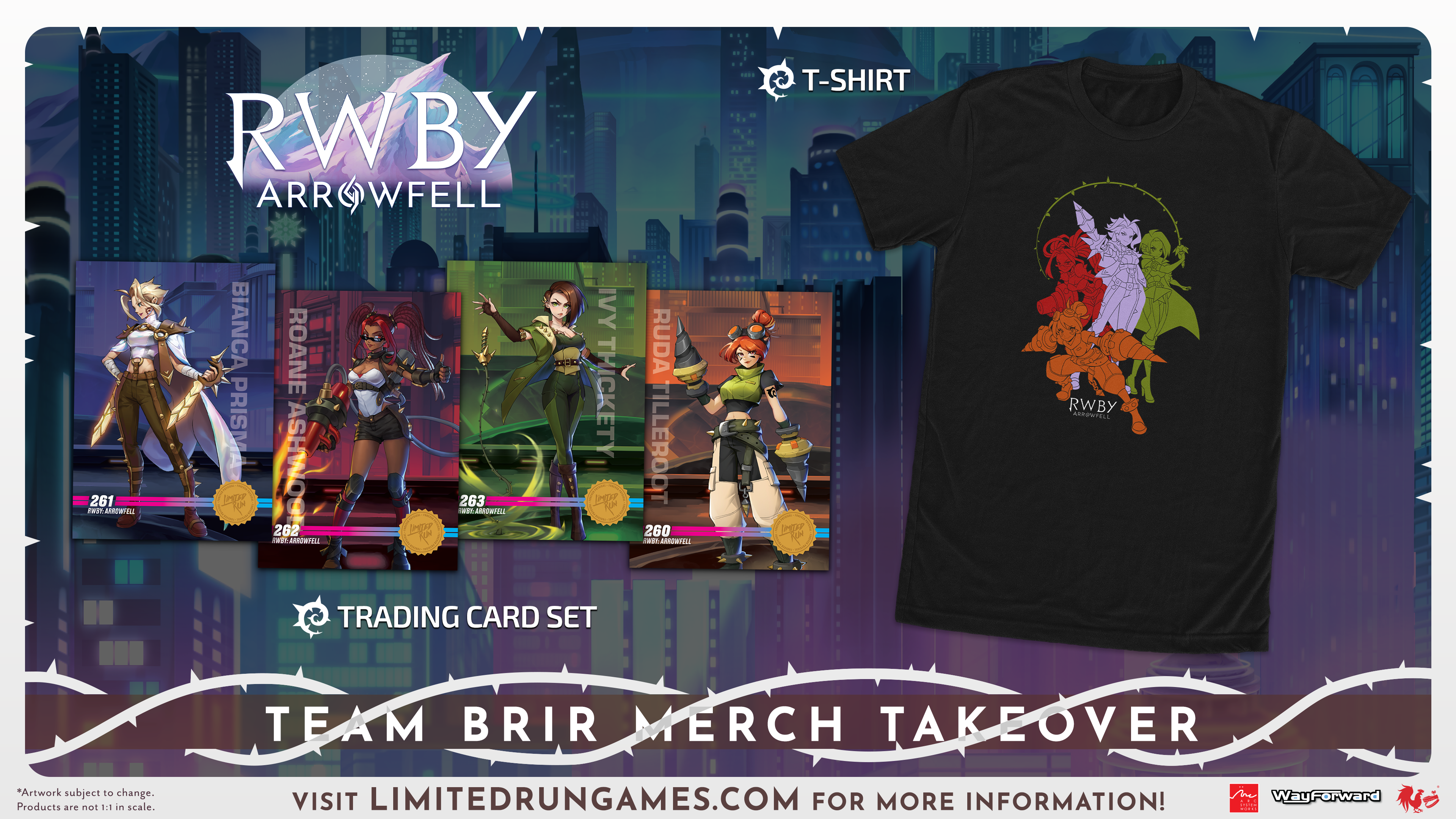 Limited Run Games RWBY Arrowfell Team BRIR T-Shirt