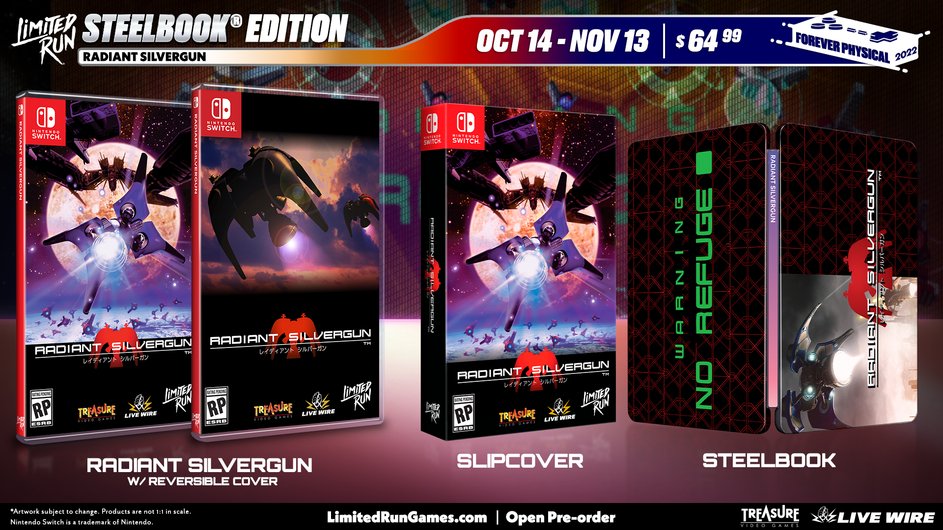 Limited Run Games Switch Limited Run #164: Radiant Silvergun SteelBook Edition